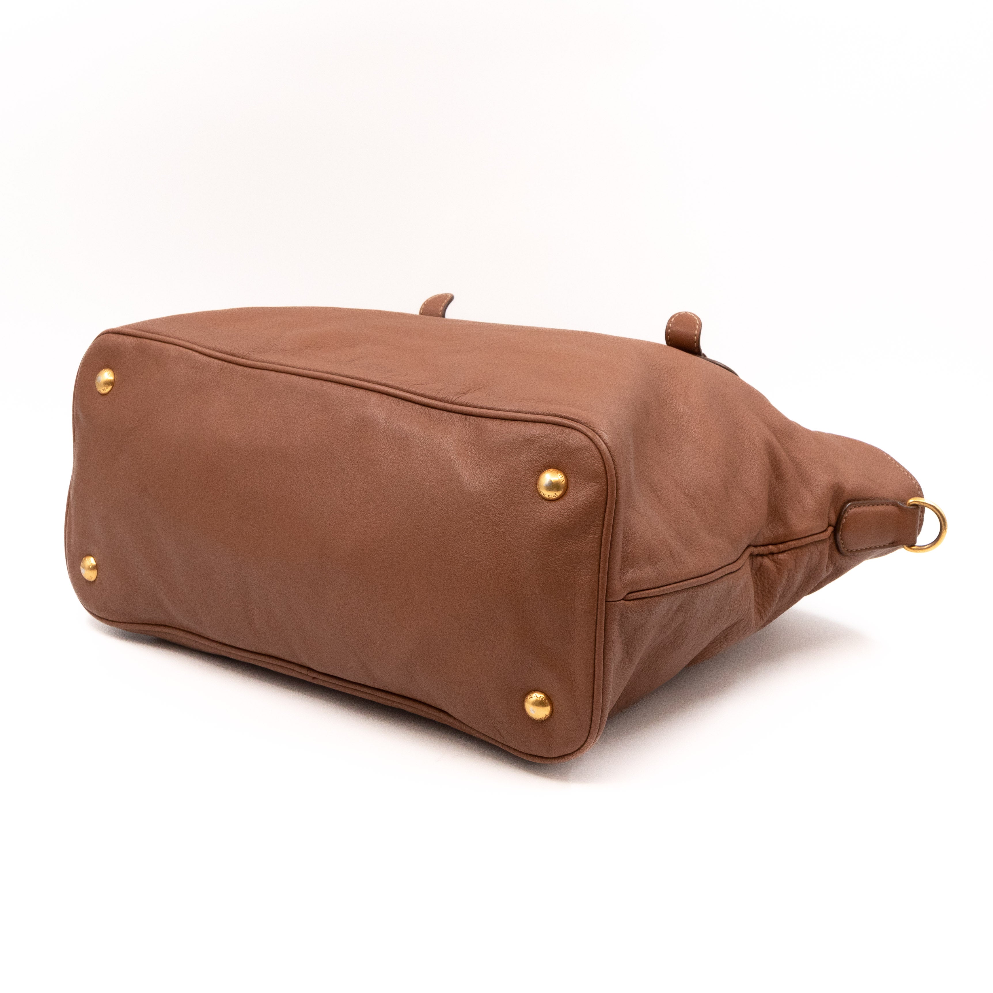 Shopping Tote Brown Soft Calfskin