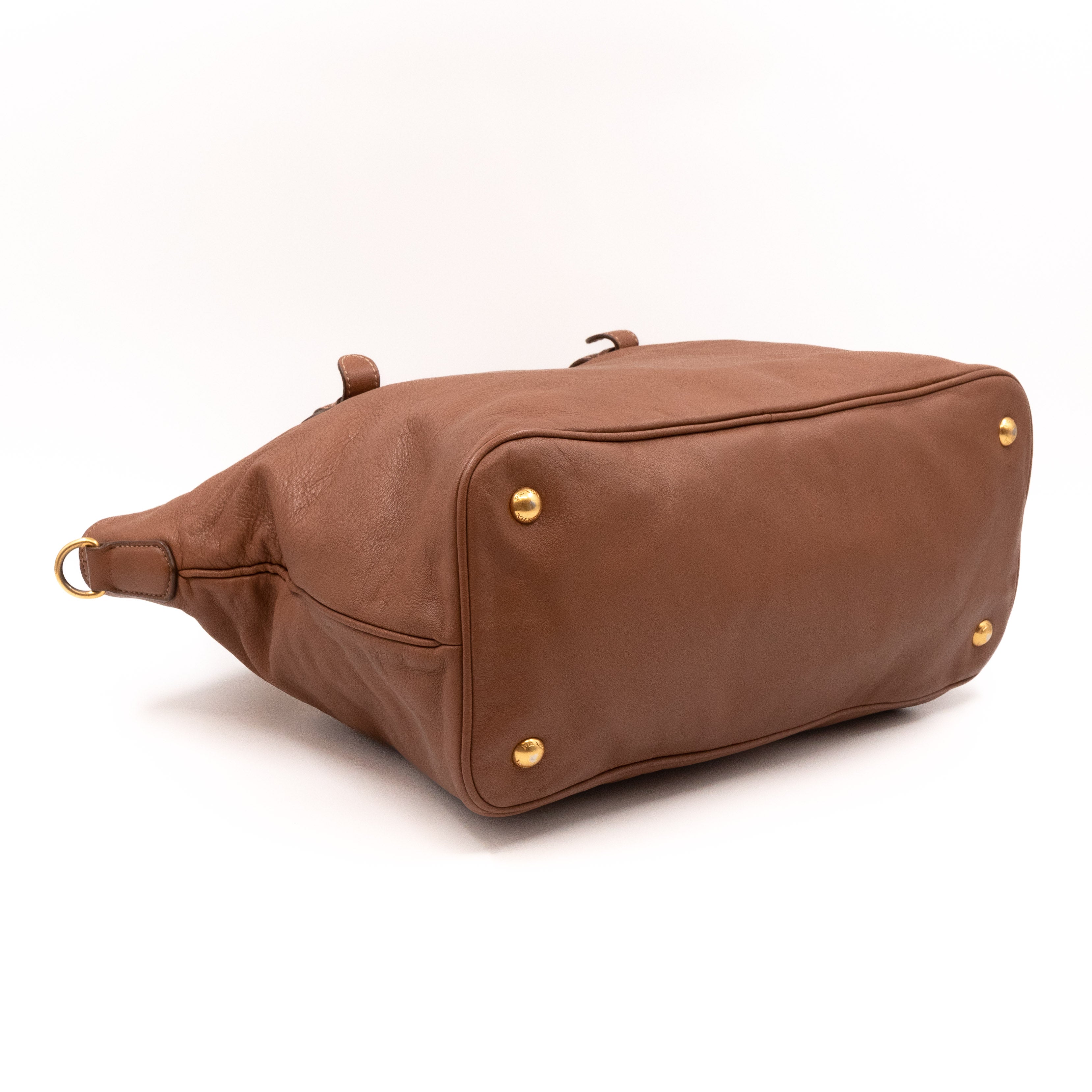 Shopping Tote Brown Soft Calfskin