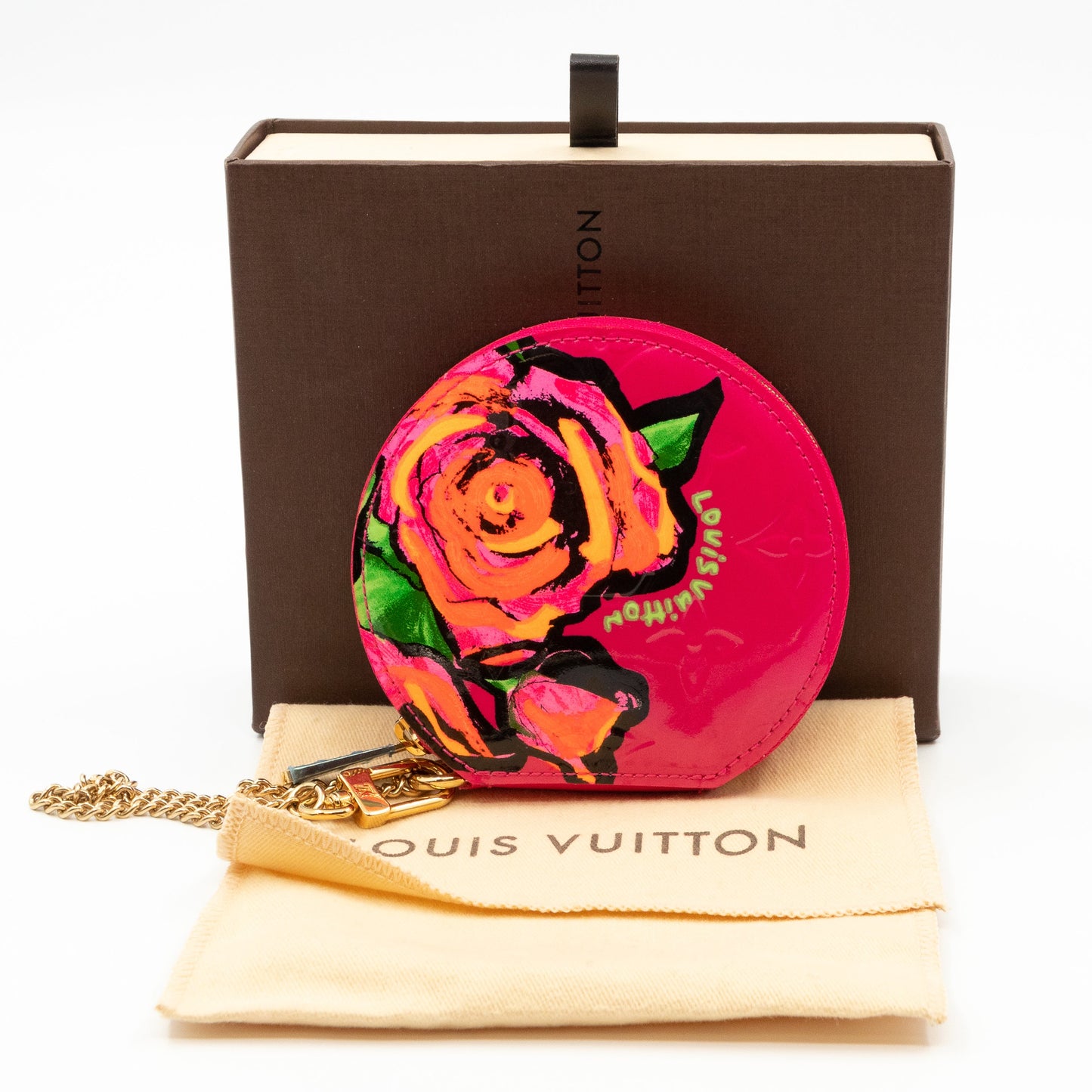 Coin Purse Roses Vernis Rose Pop