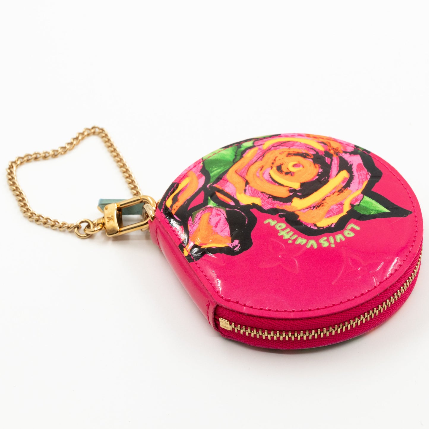 Coin Purse Roses Vernis Rose Pop