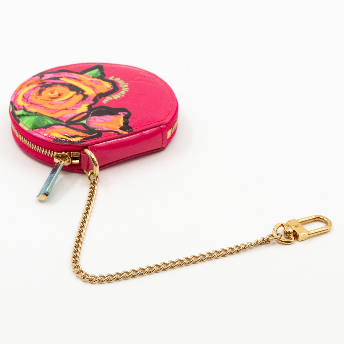 Coin Purse Roses Vernis Rose Pop