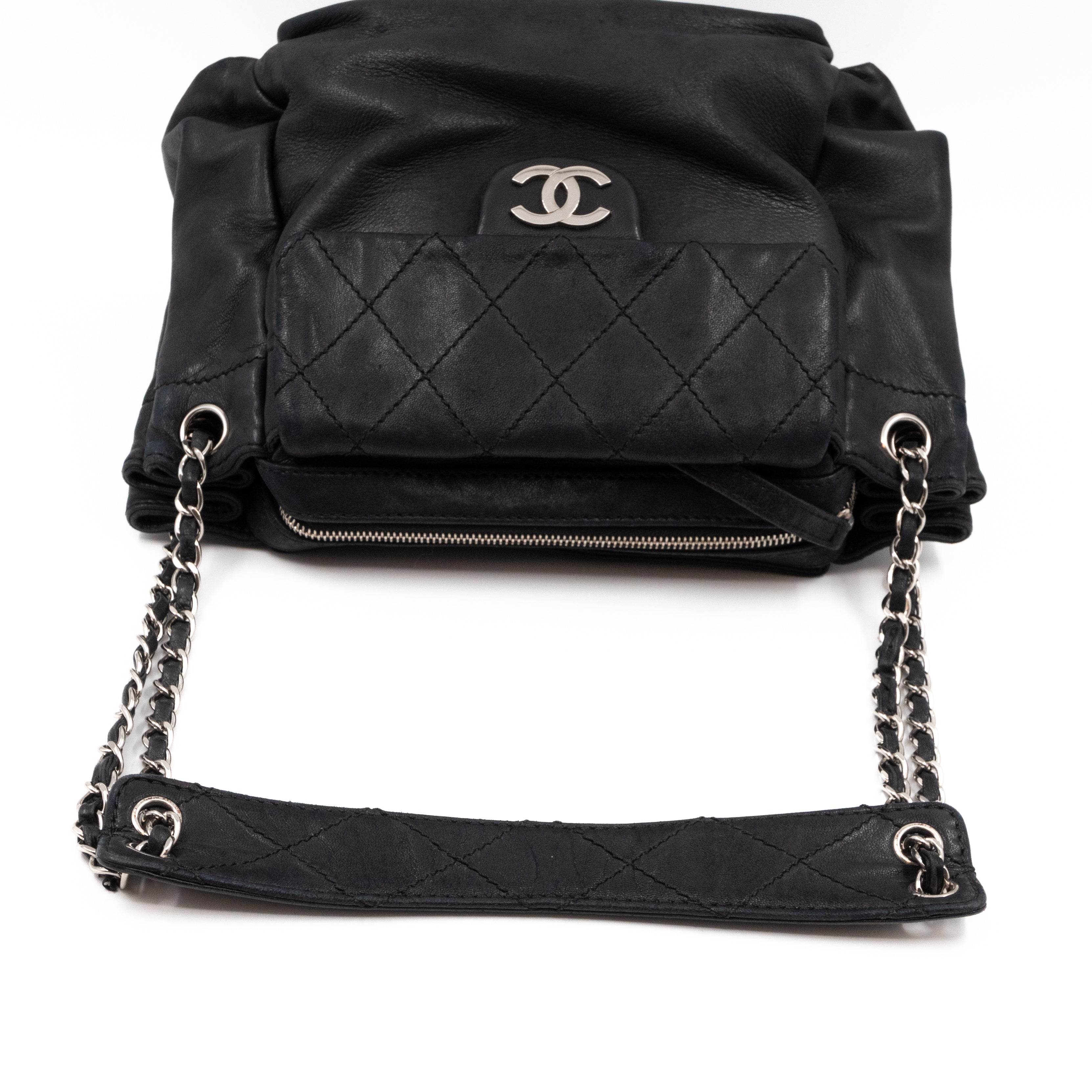 Rock 'n Chic Accordion Bag Black Leather