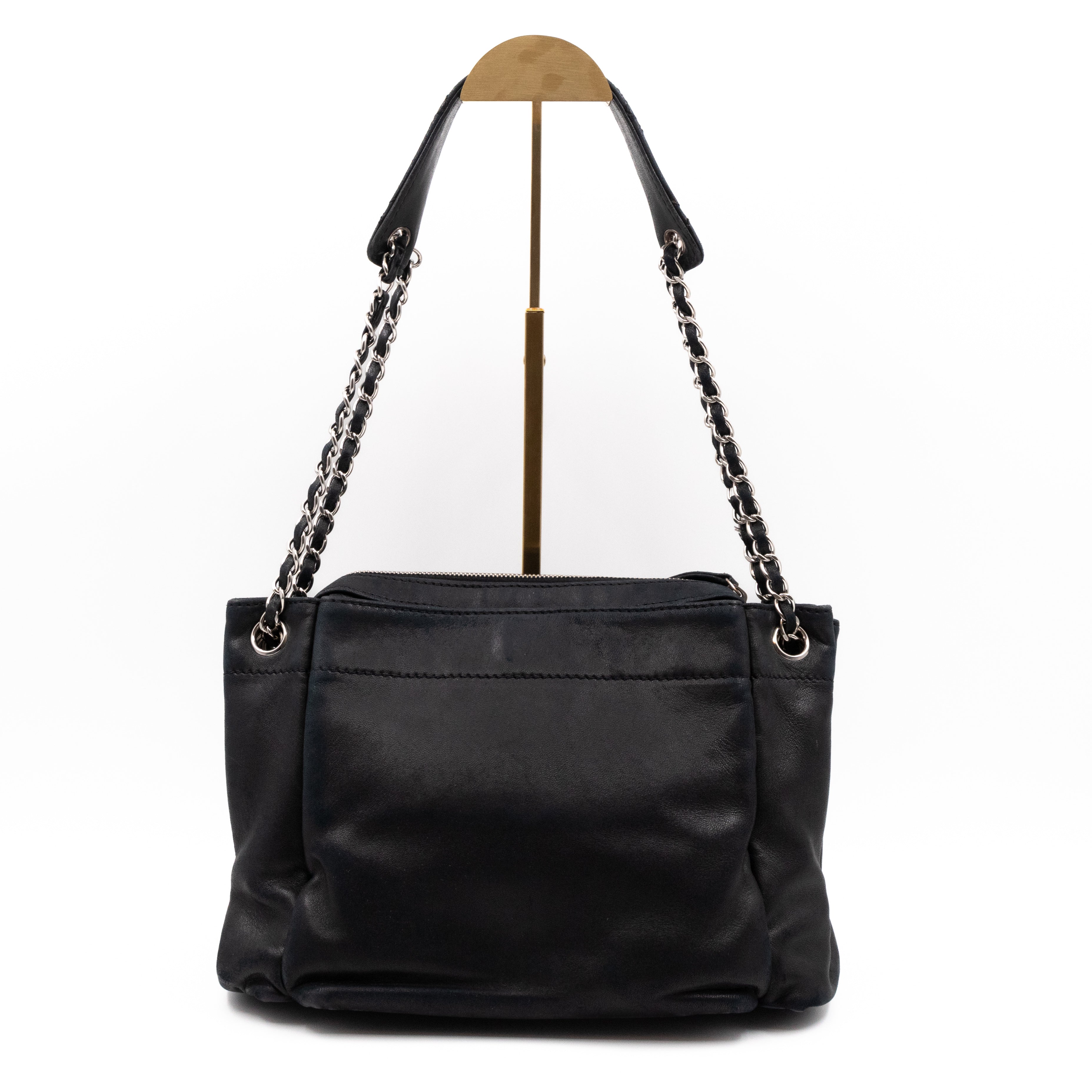 Rock 'n Chic Accordion Bag Black Leather