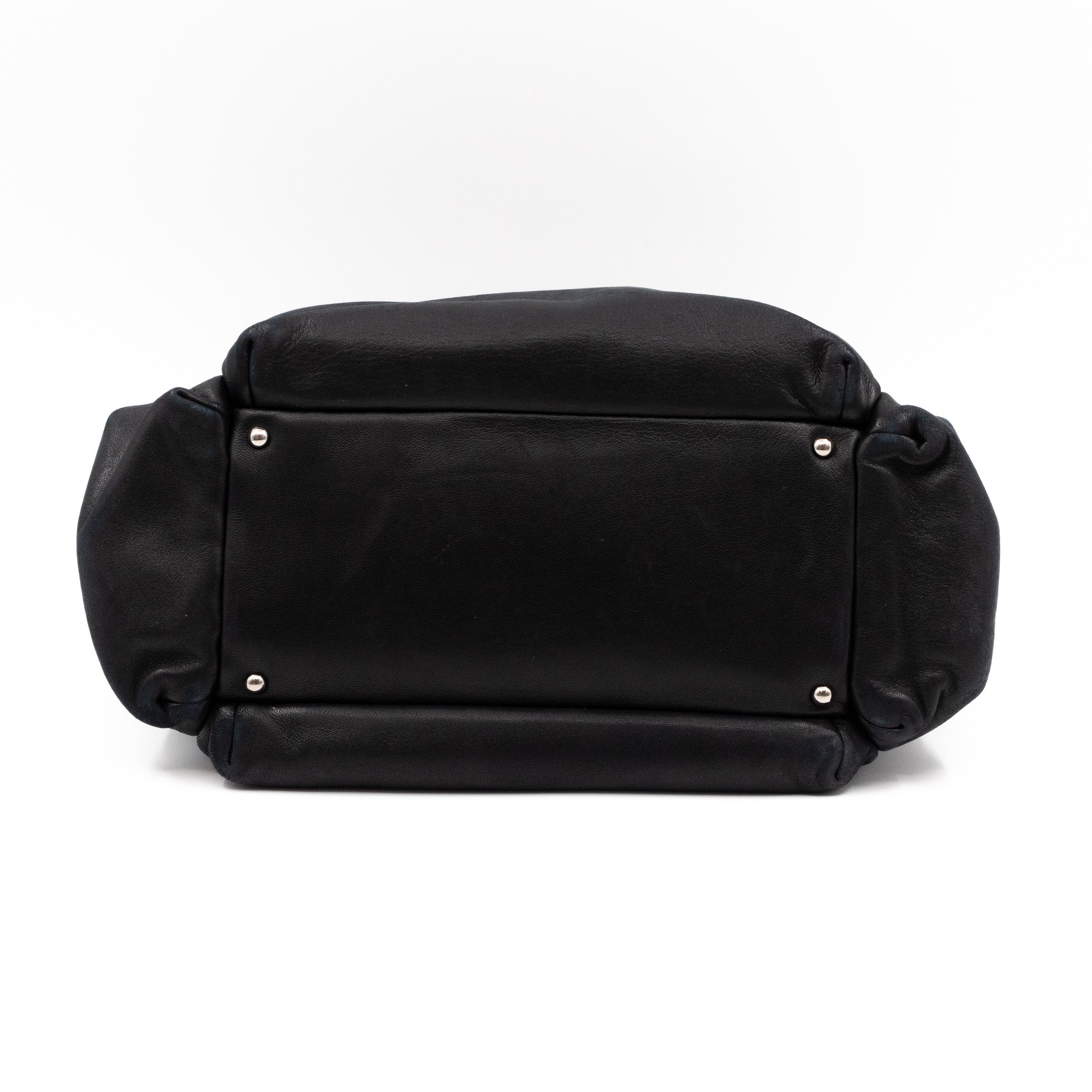 Rock 'n Chic Accordion Bag Black Leather