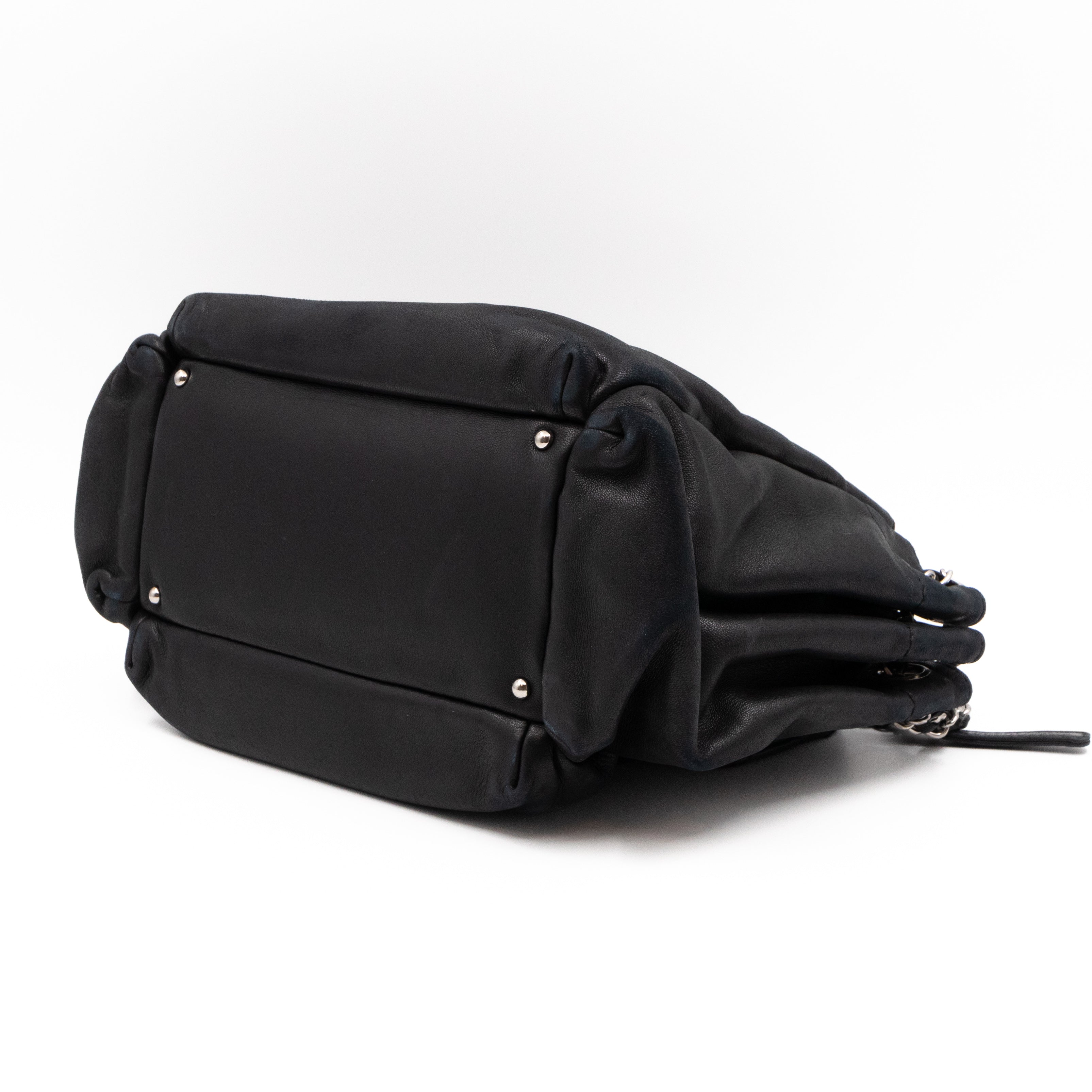Rock 'n Chic Accordion Bag Black Leather