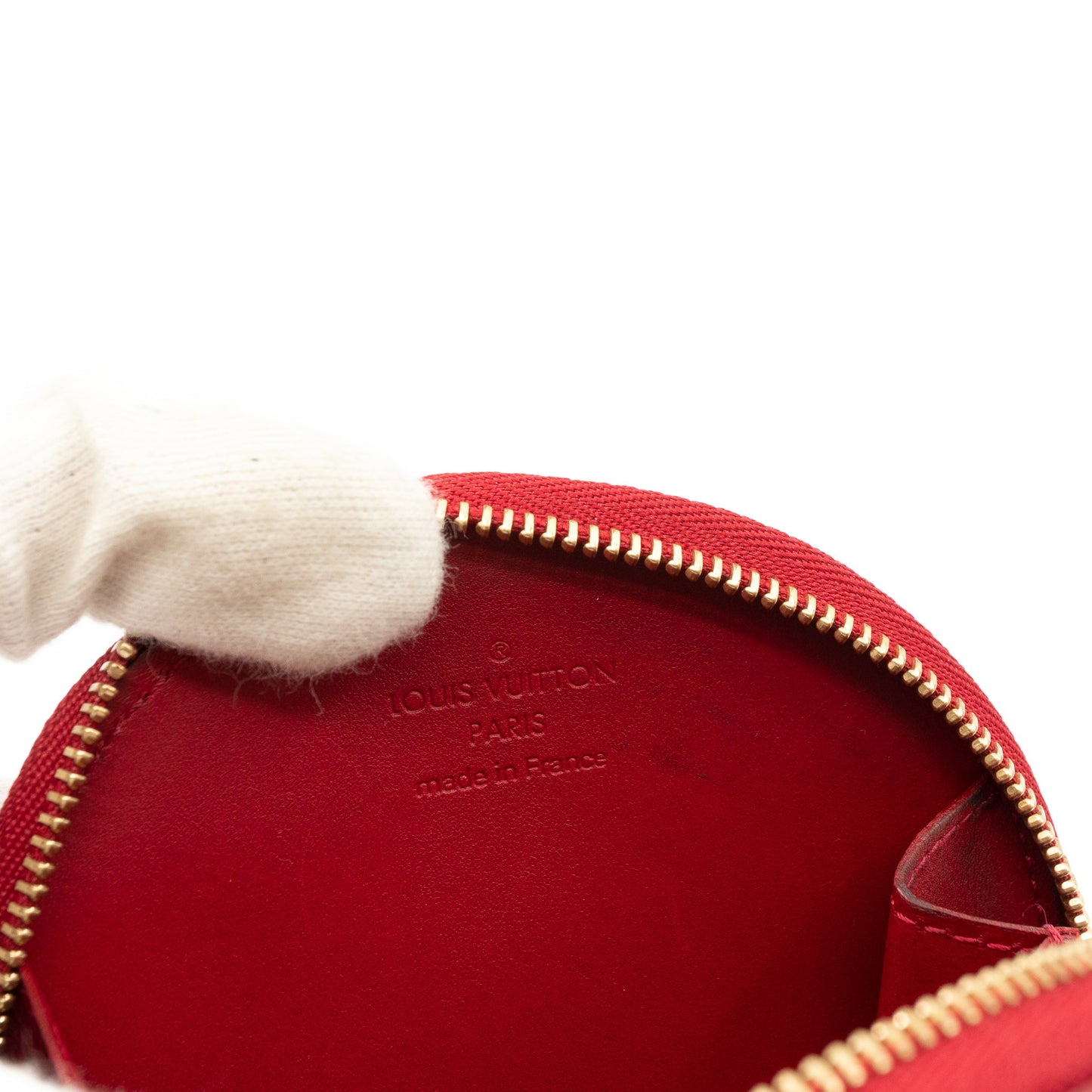 Coin Purse Animaux Vernis Red