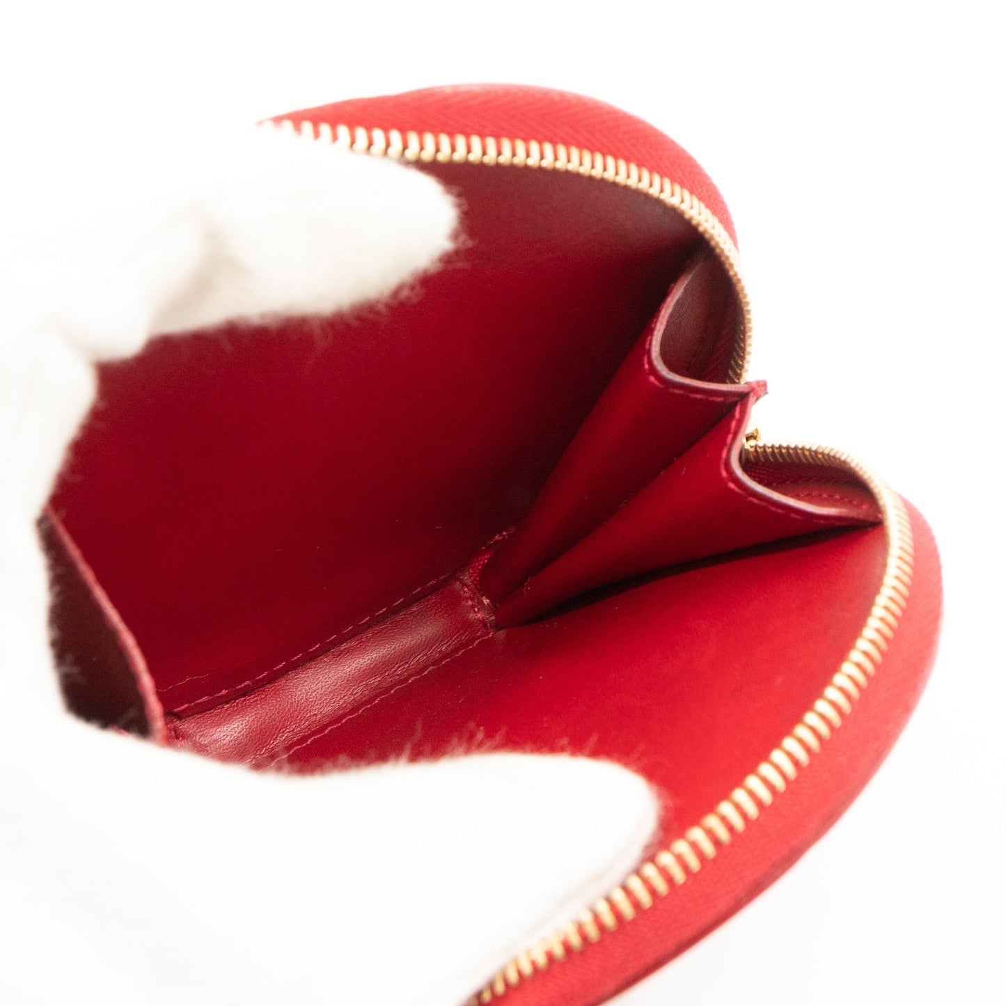 Coin Purse Animaux Vernis Red