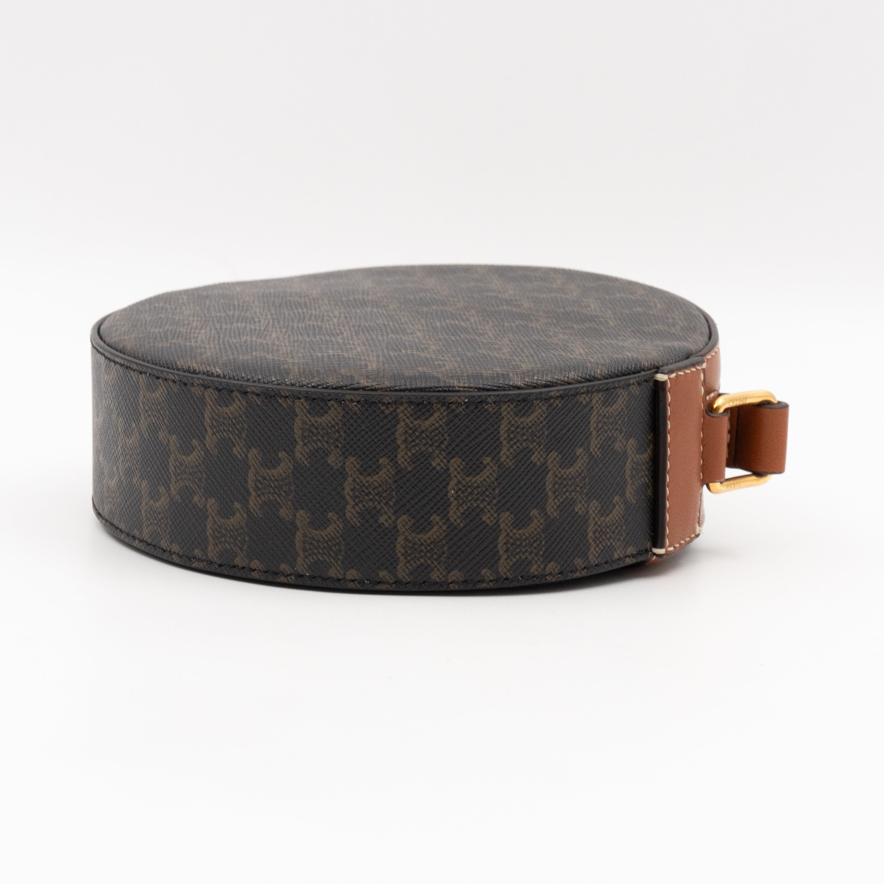 Round Purse On Strap Triomphe Canvas