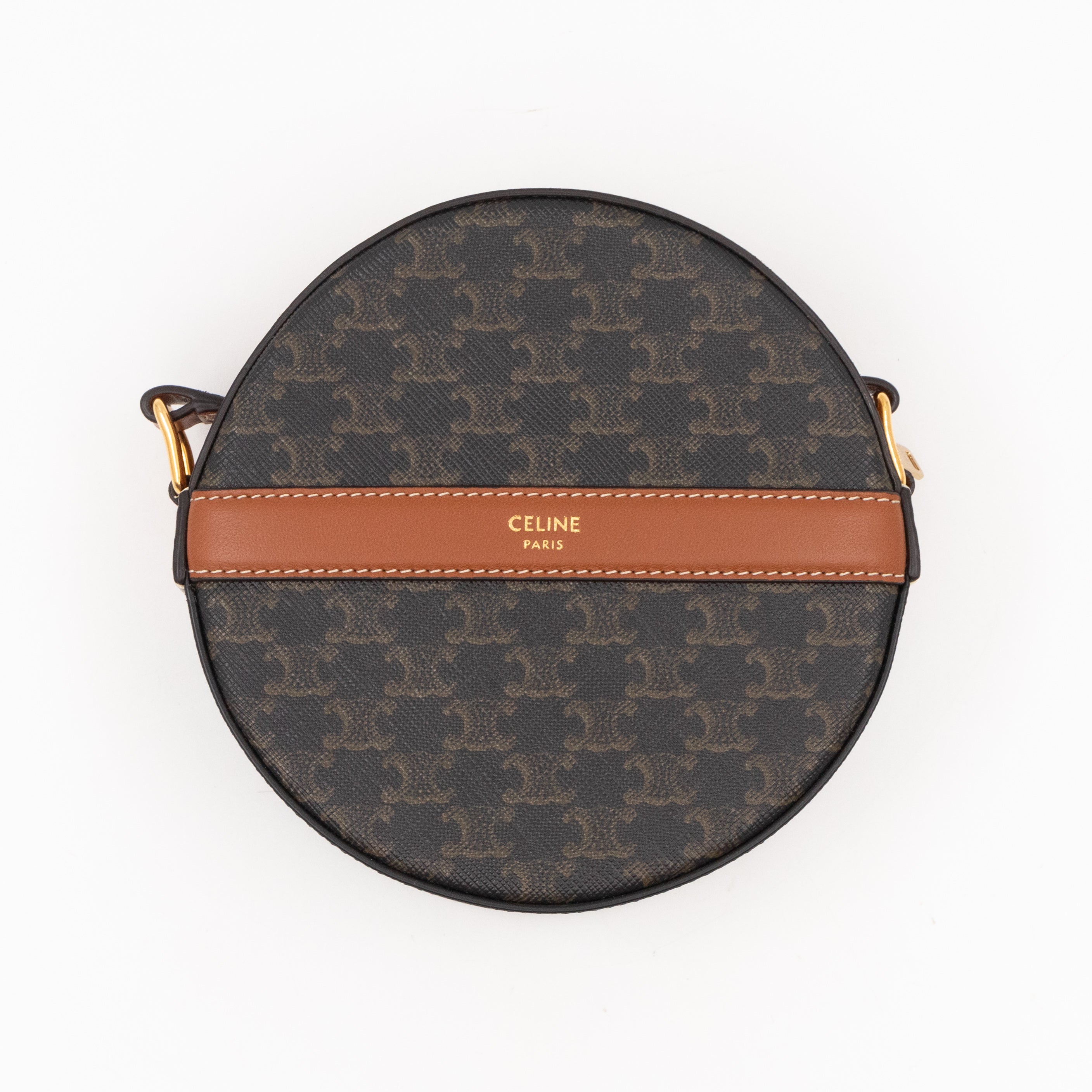 Round Purse On Strap Triomphe Canvas