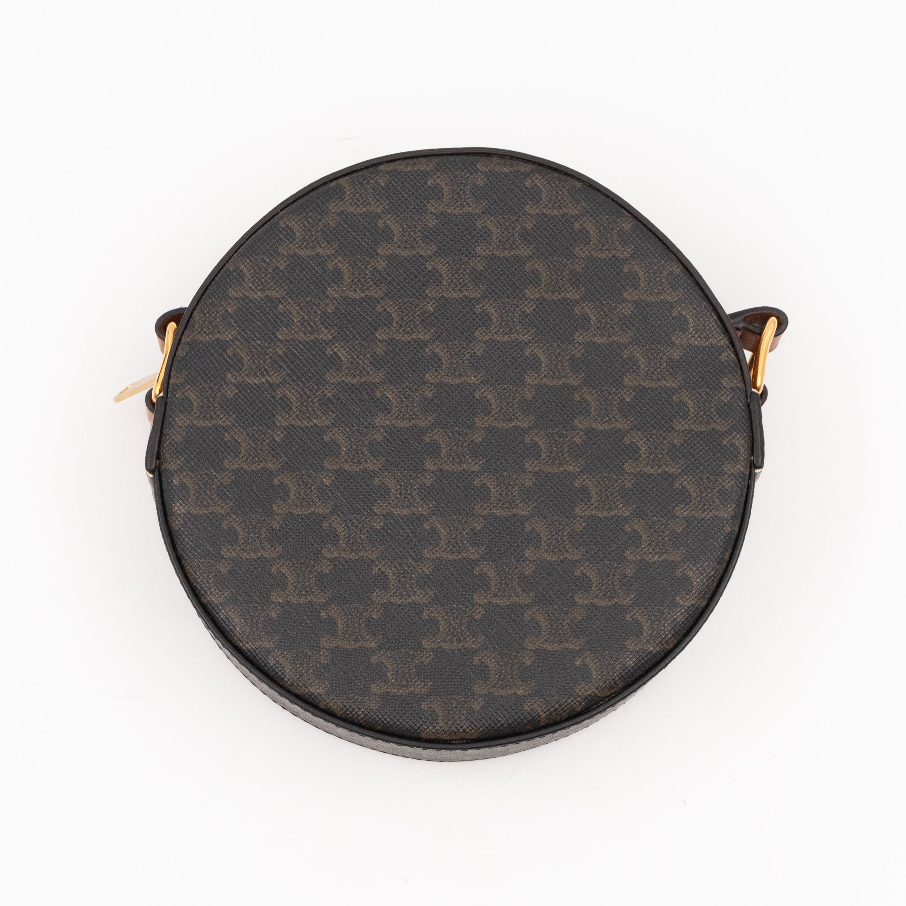 Round Purse On Strap Triomphe Canvas