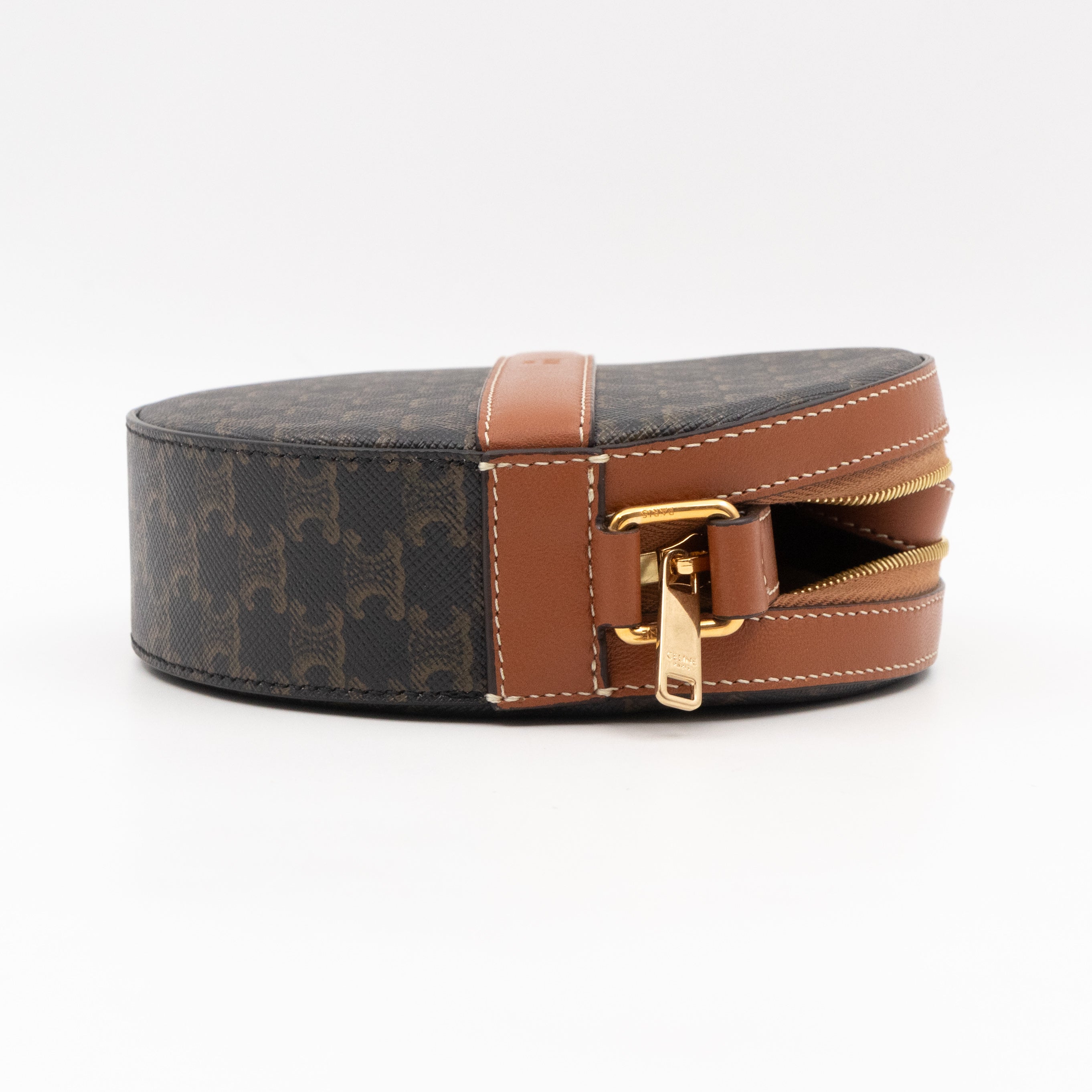 Round Purse On Strap Triomphe Canvas