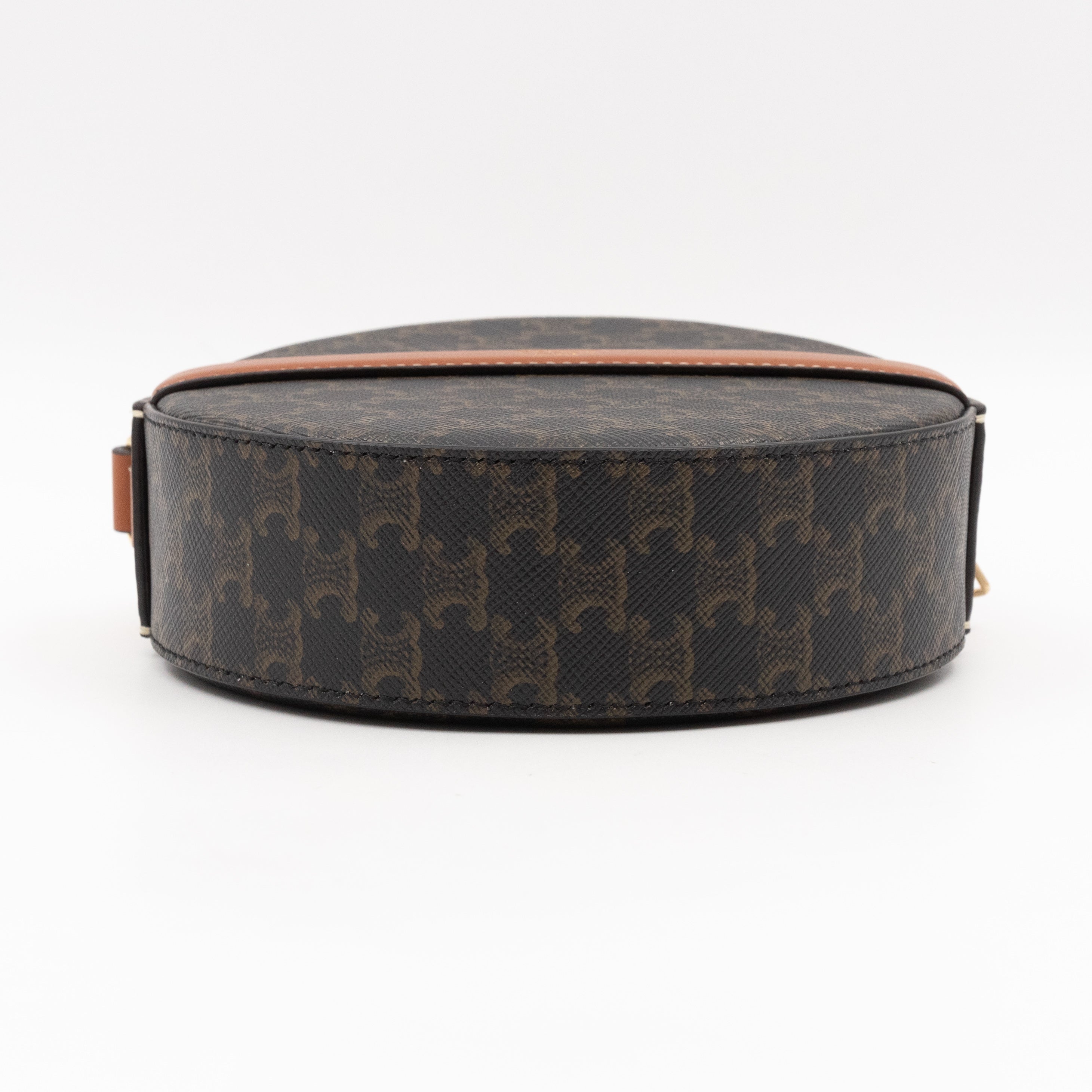 Round Purse On Strap Triomphe Canvas