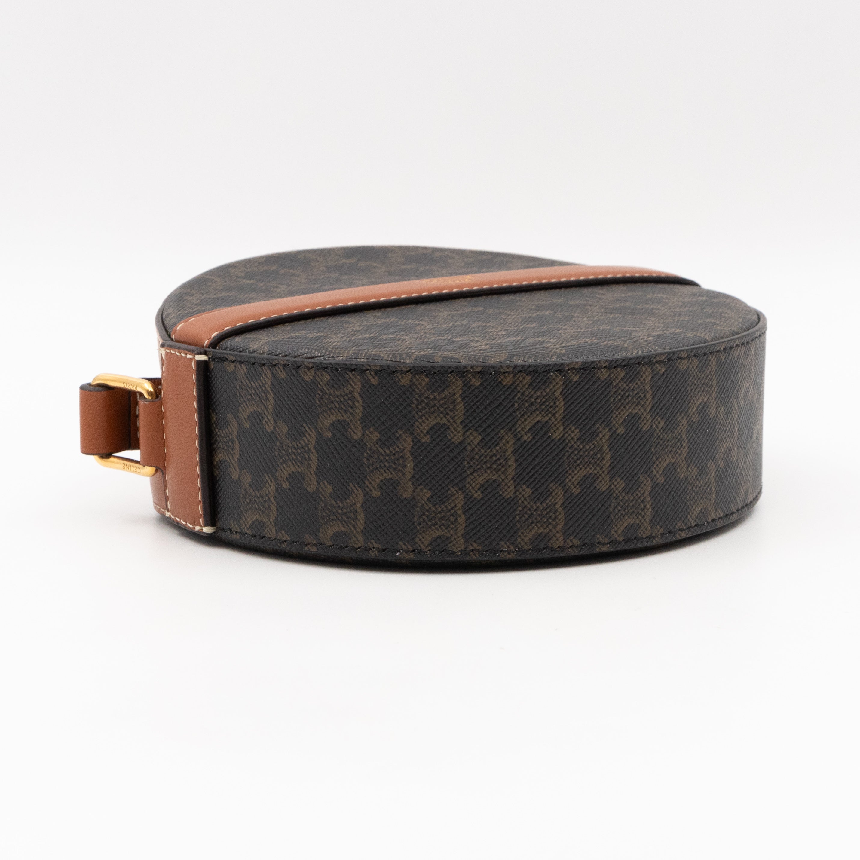 Round Purse On Strap Triomphe Canvas