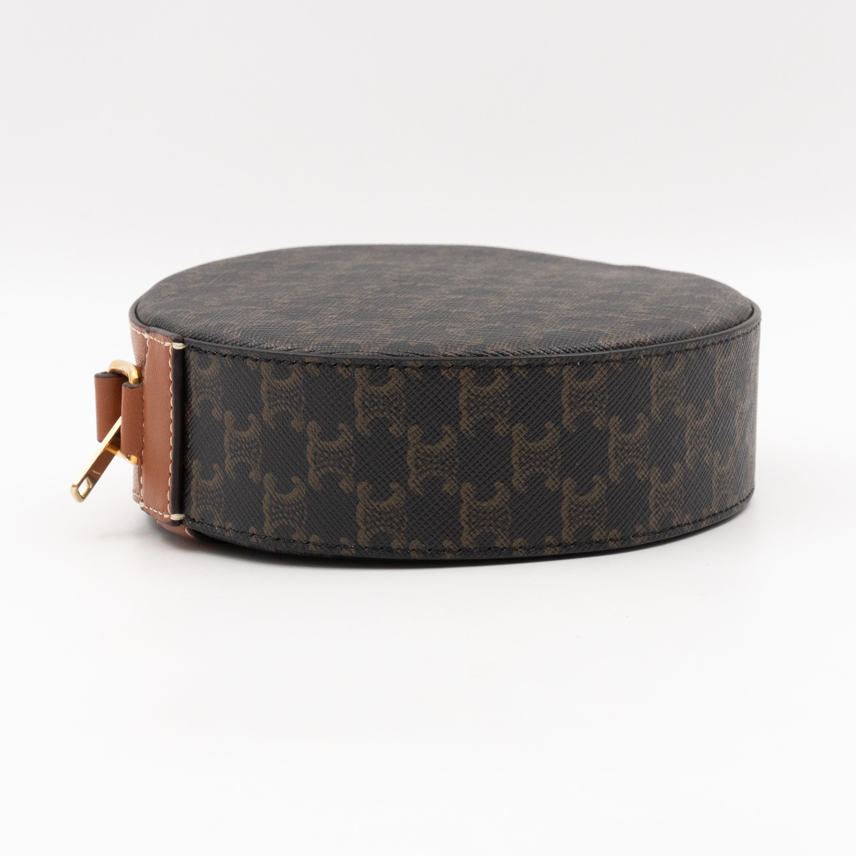 Round Purse On Strap Triomphe Canvas