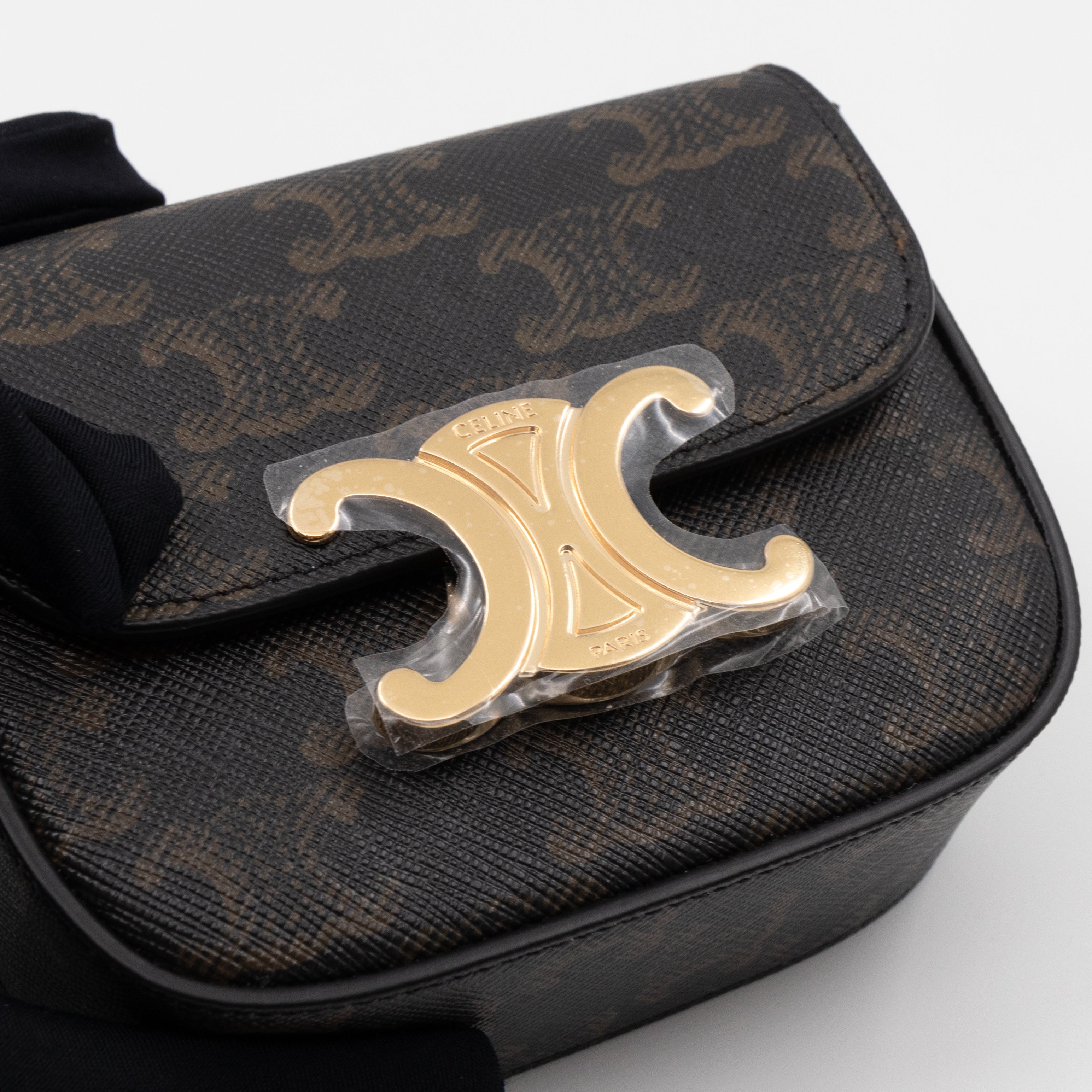 Mini Claude In Triomphe Canvas And Calfskin Tan