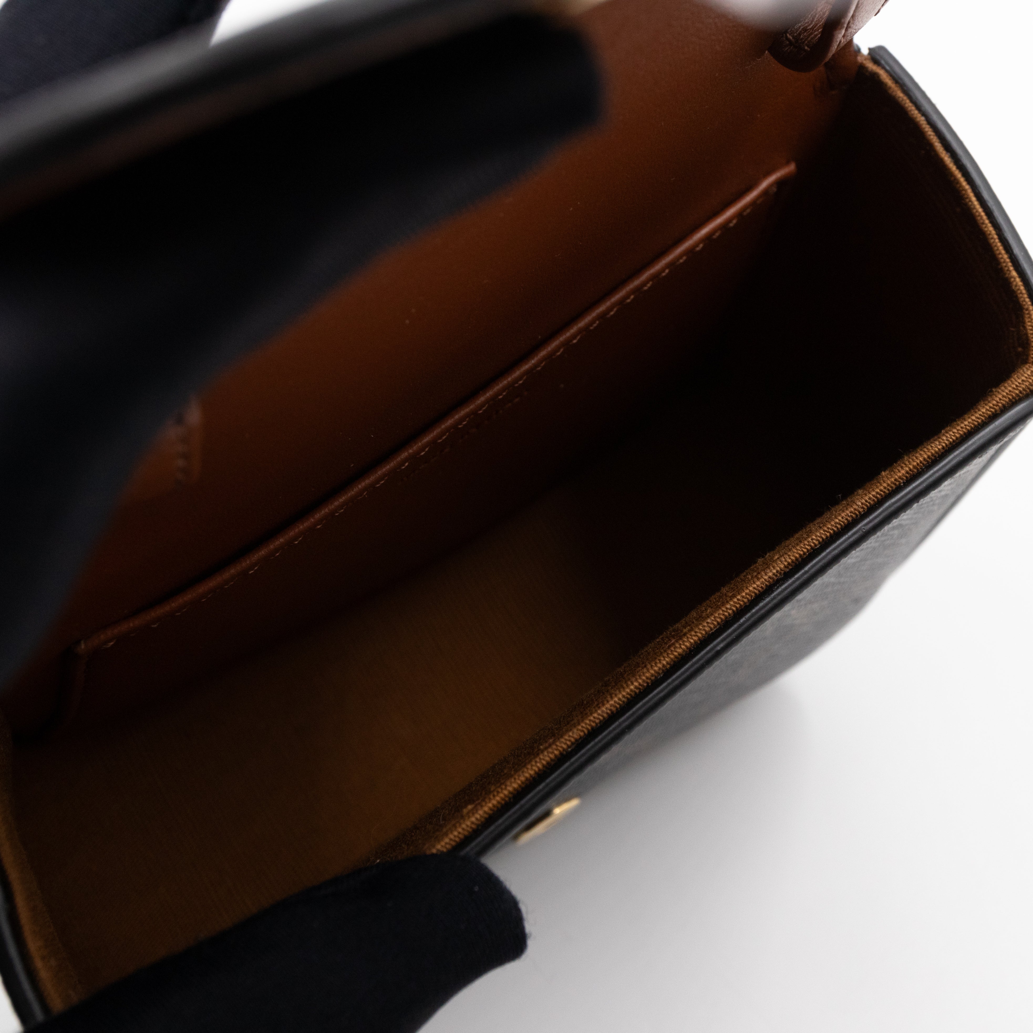 Mini Claude In Triomphe Canvas And Calfskin Tan