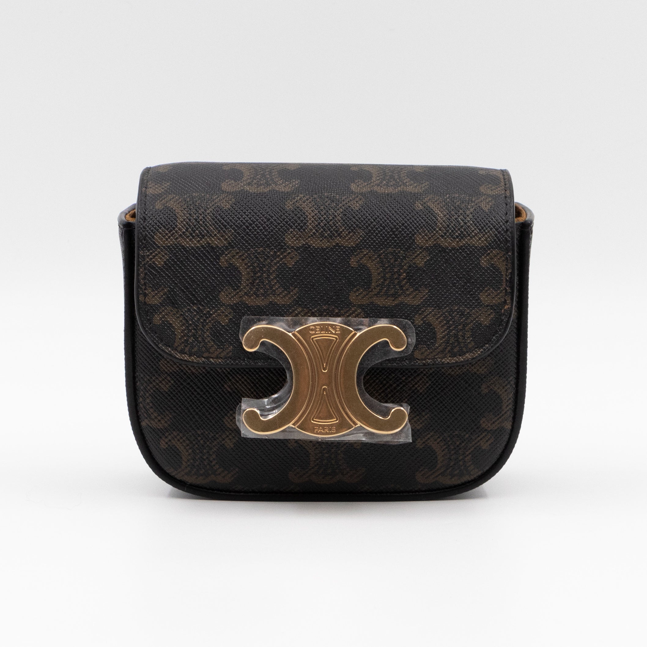 Mini Claude In Triomphe Canvas And Calfskin Tan