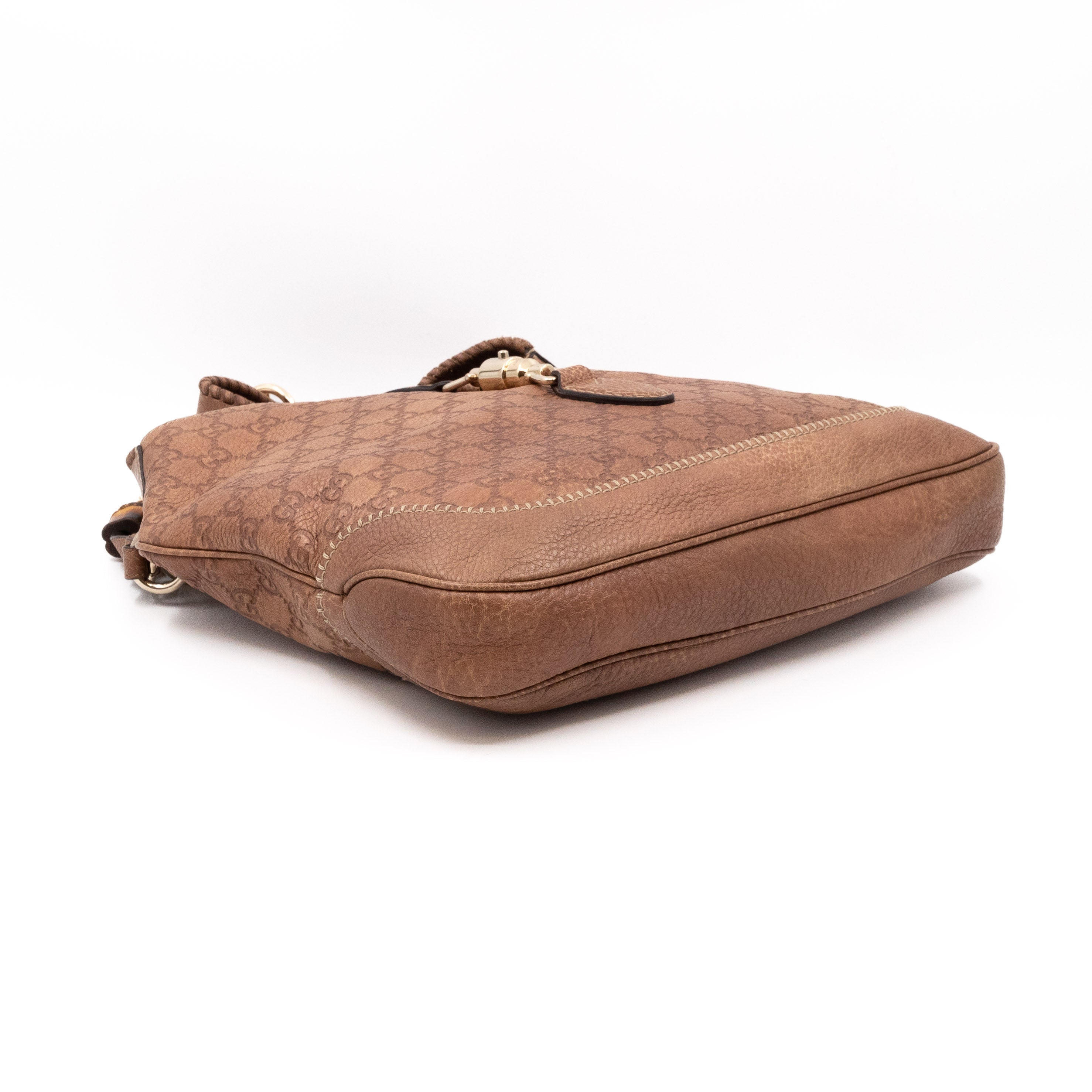 New Jackie Hobo Bag Brown Guccissima Leather