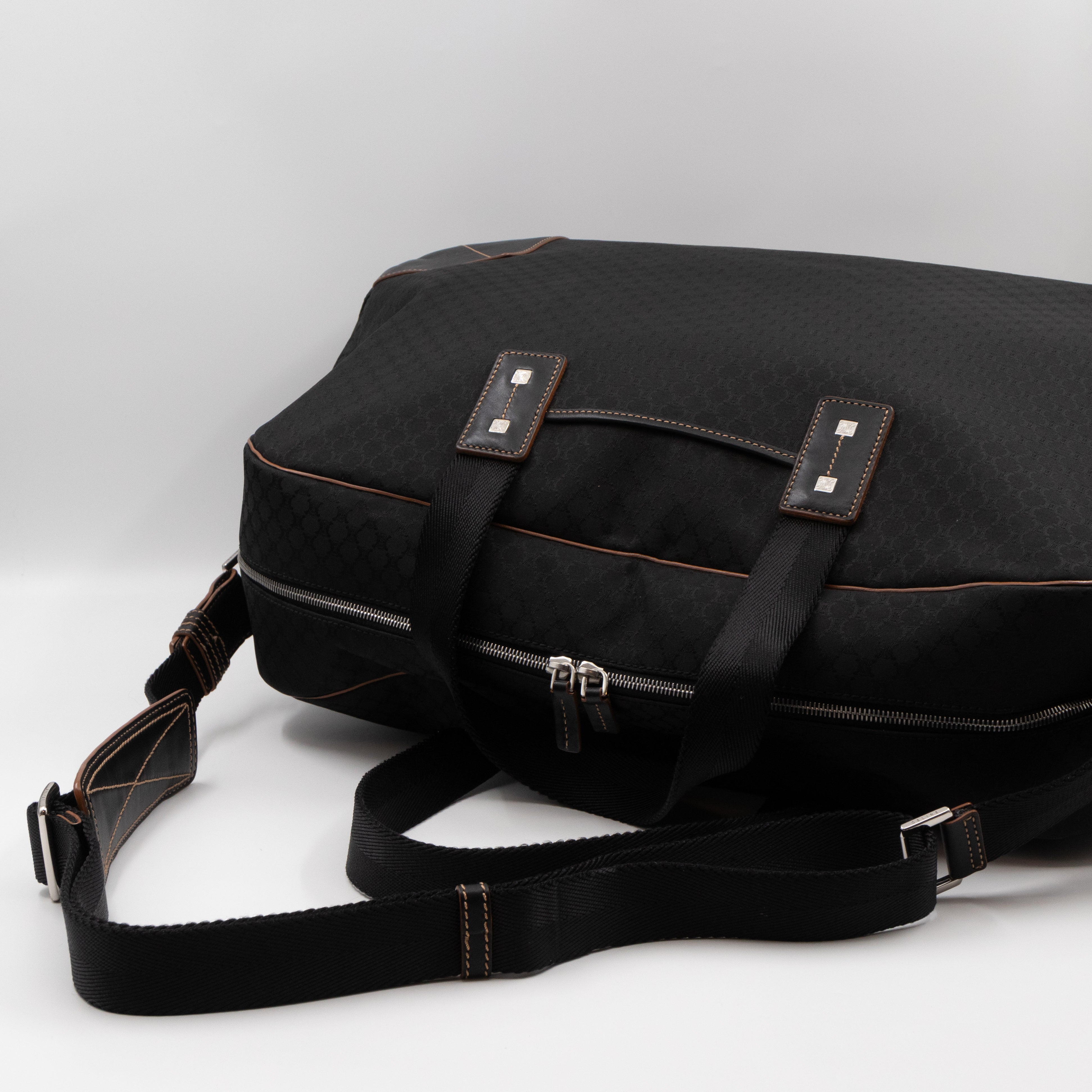 Macadam Duffle Nylon and Leather Travel Bag