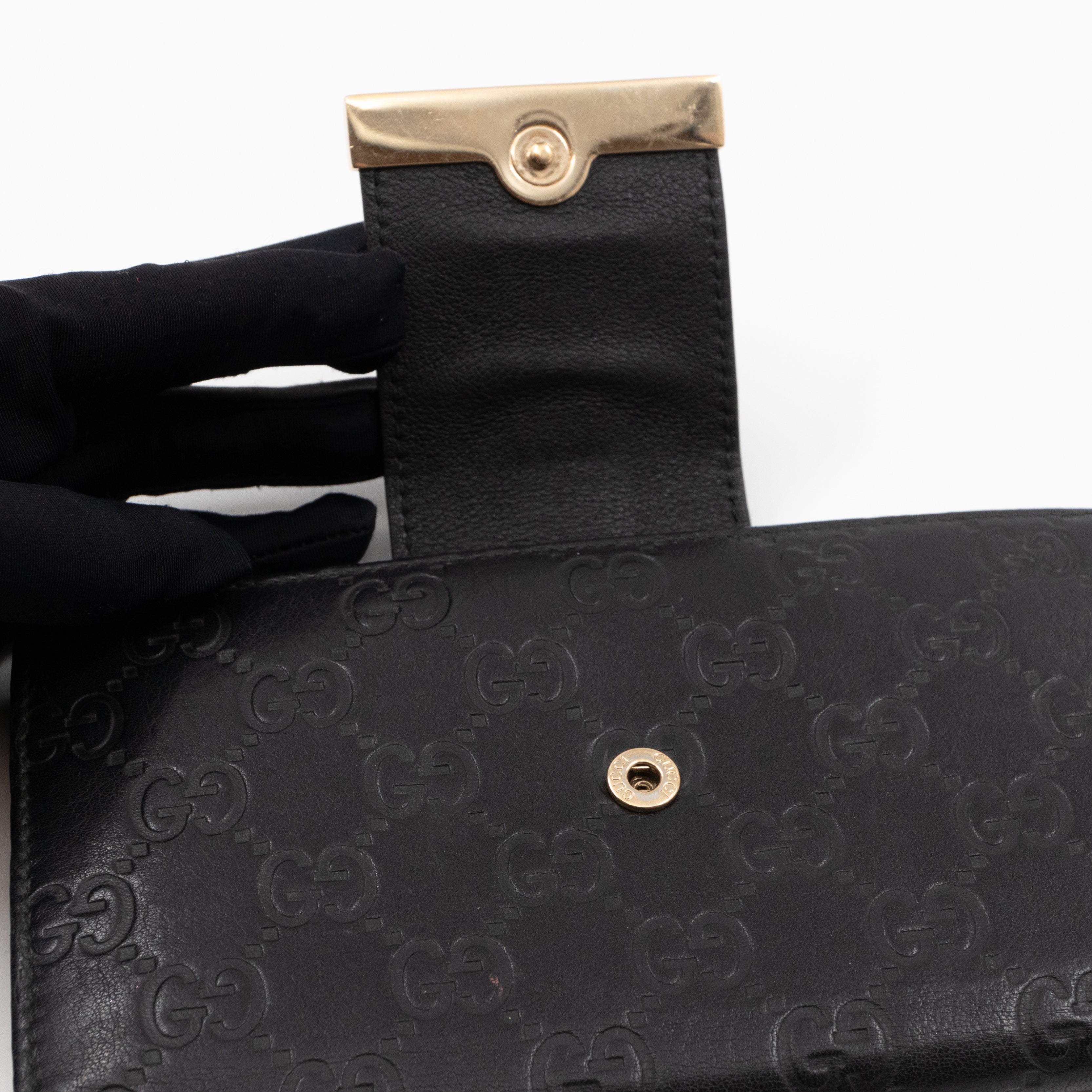 Guccissima Black Leather Wallet