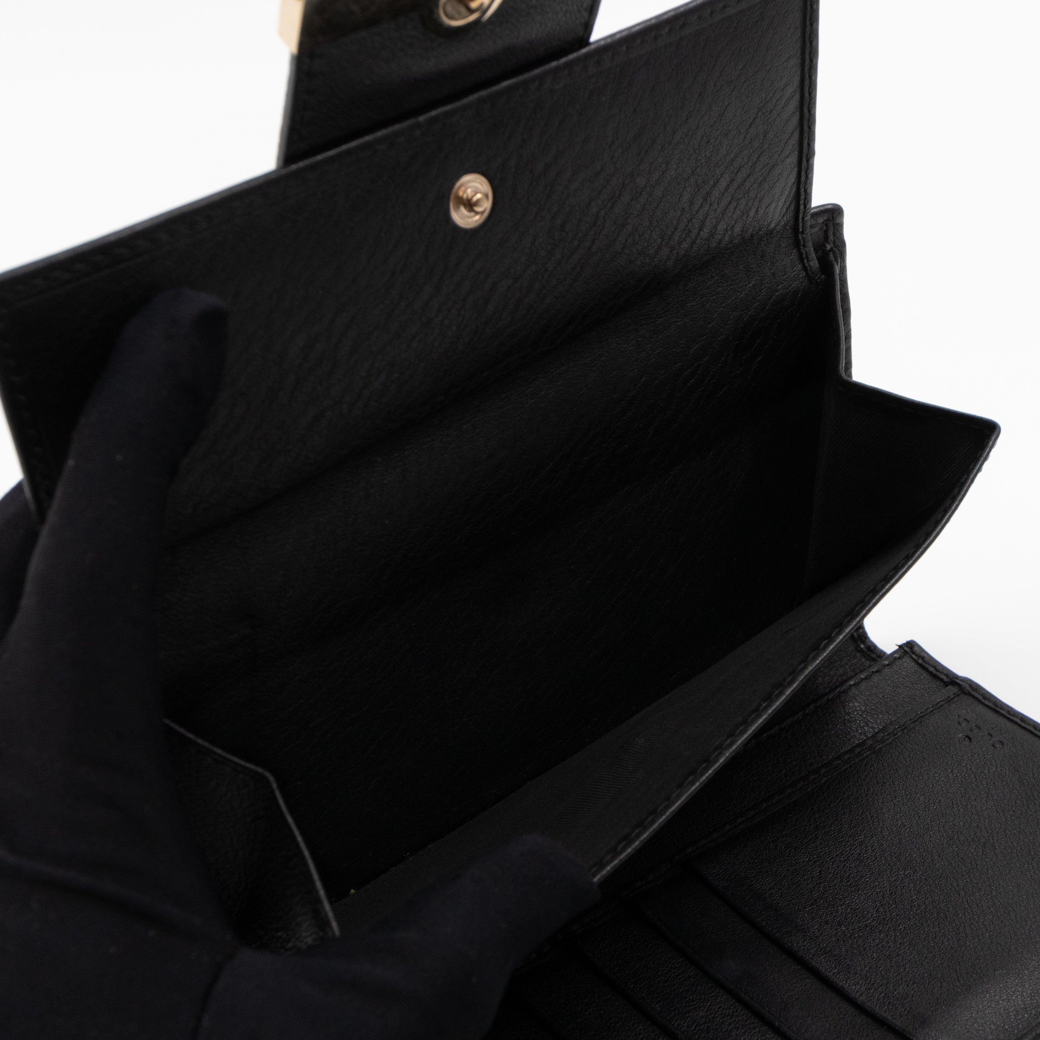 Guccissima Black Leather Wallet