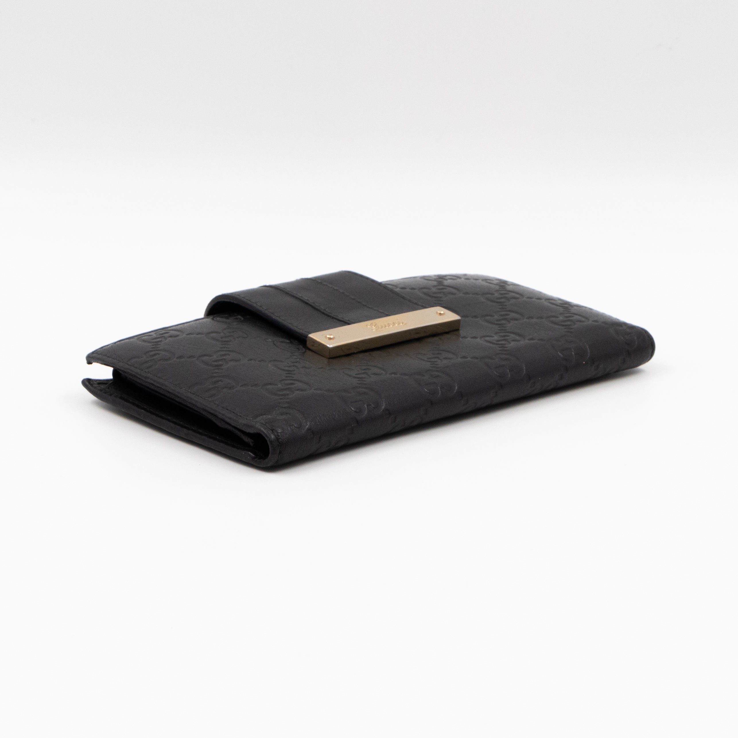 Guccissima Black Leather Wallet