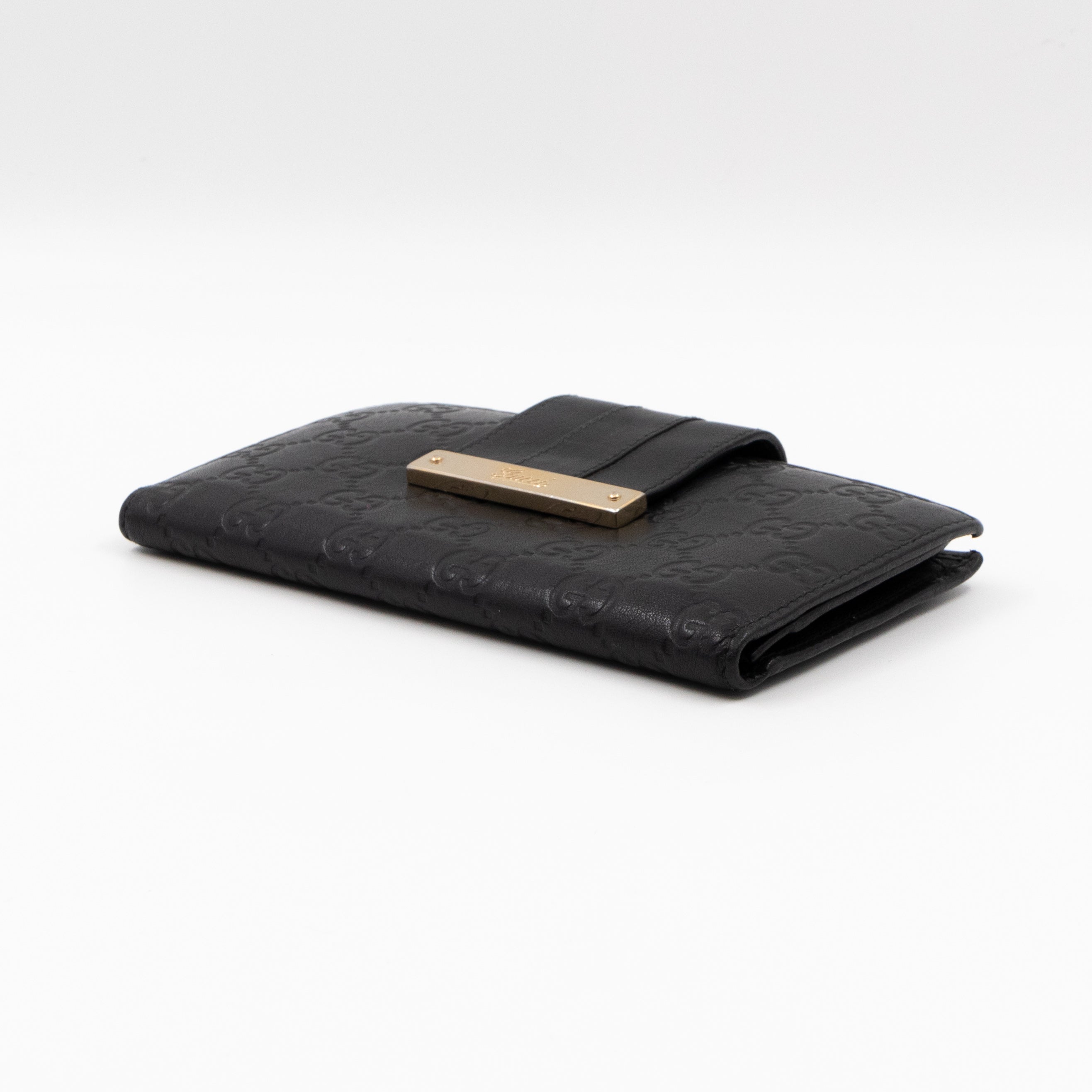 Guccissima Black Leather Wallet