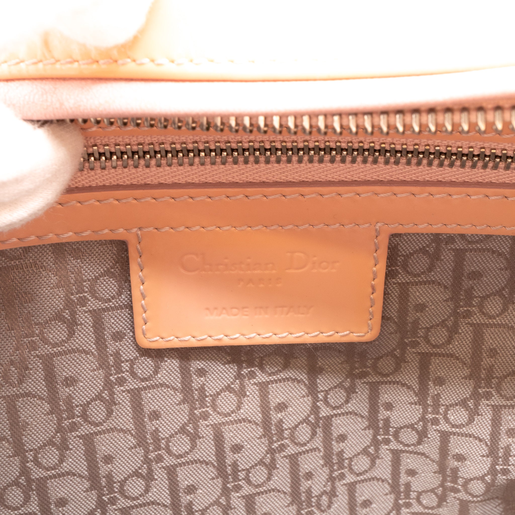 Lady Dior Large Light Beige Patent Leather