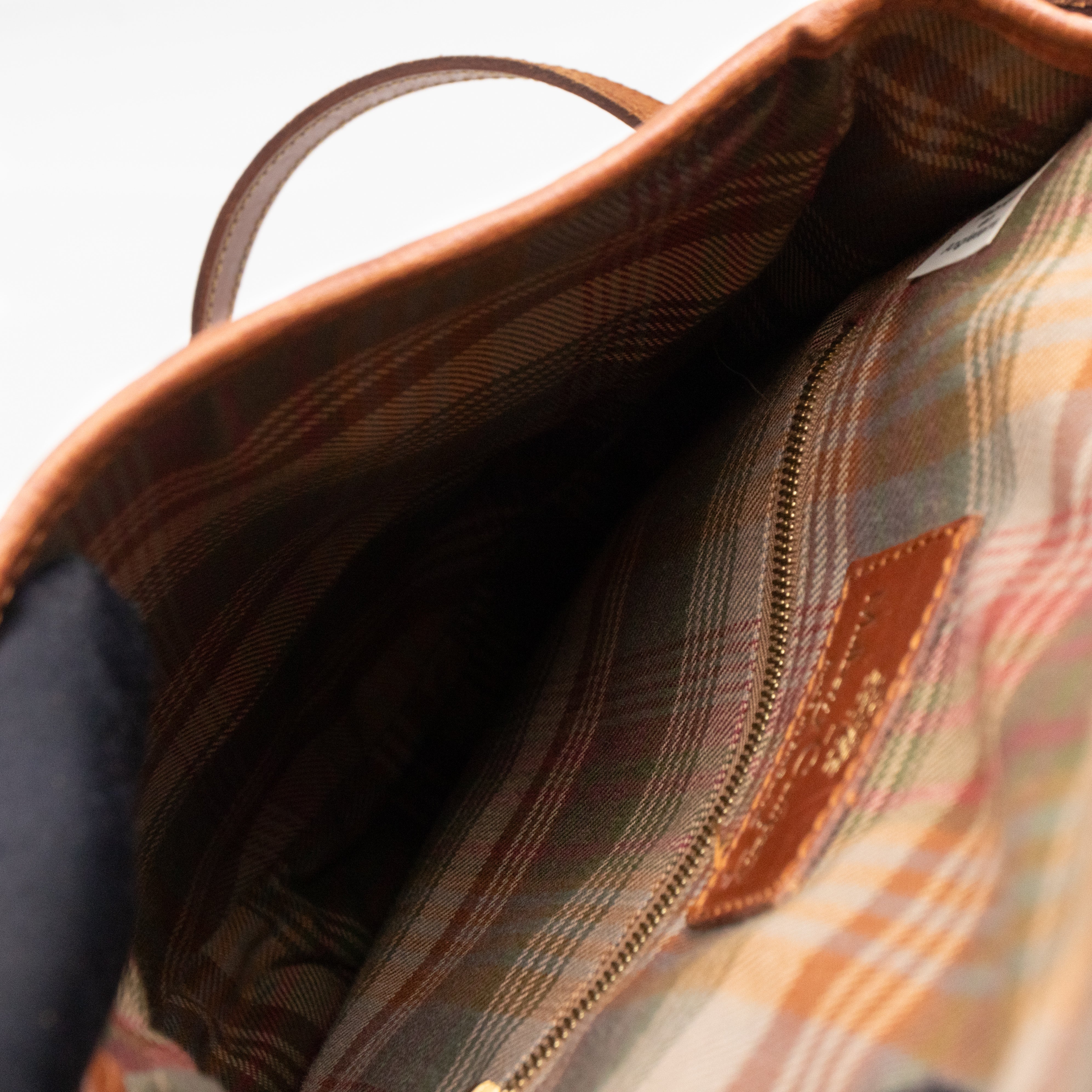 Vintage Crossbody Bag Blue Leather