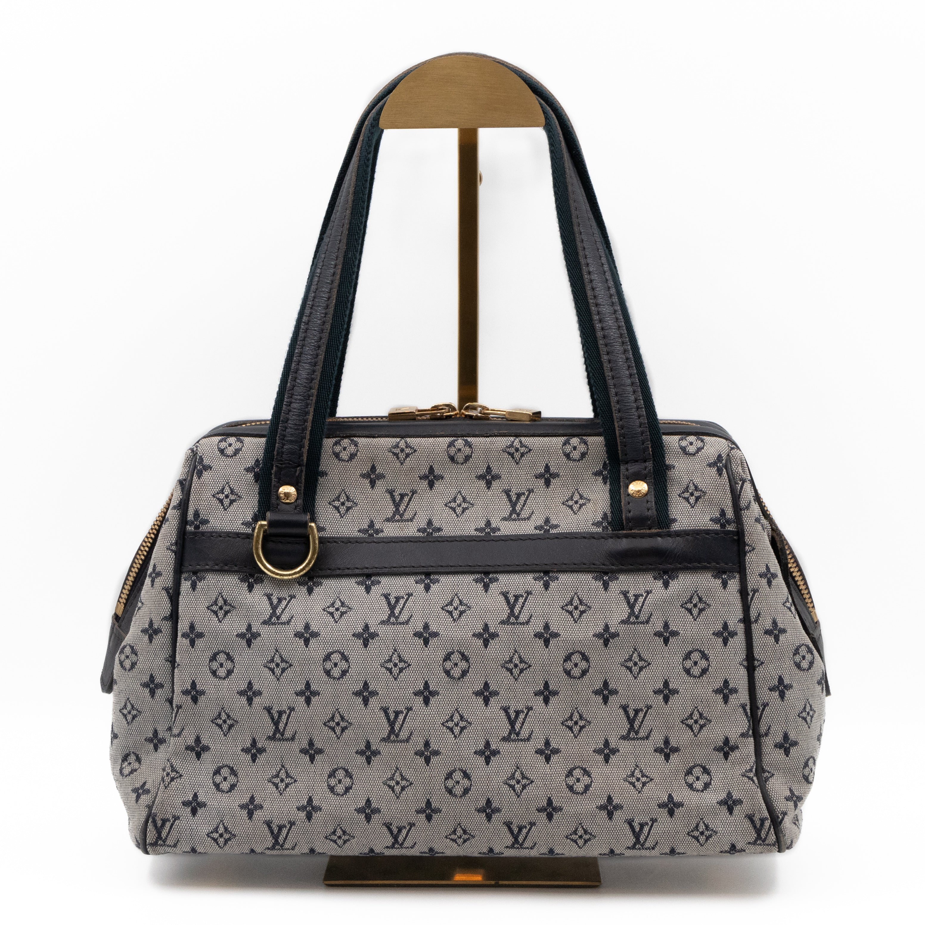 Josephine PM Idylle Monogram Mini Lin Blue Canvas