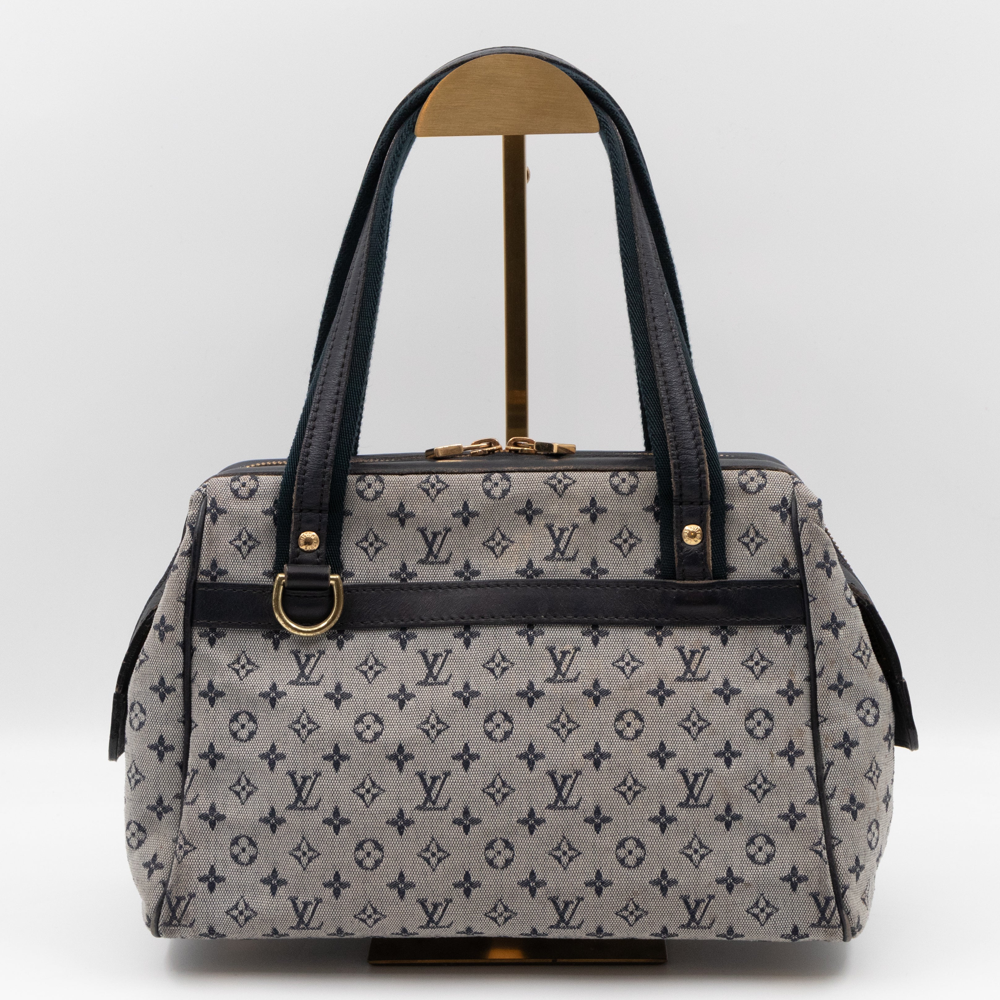 Josephine PM Idylle Monogram Mini Lin Blue Canvas