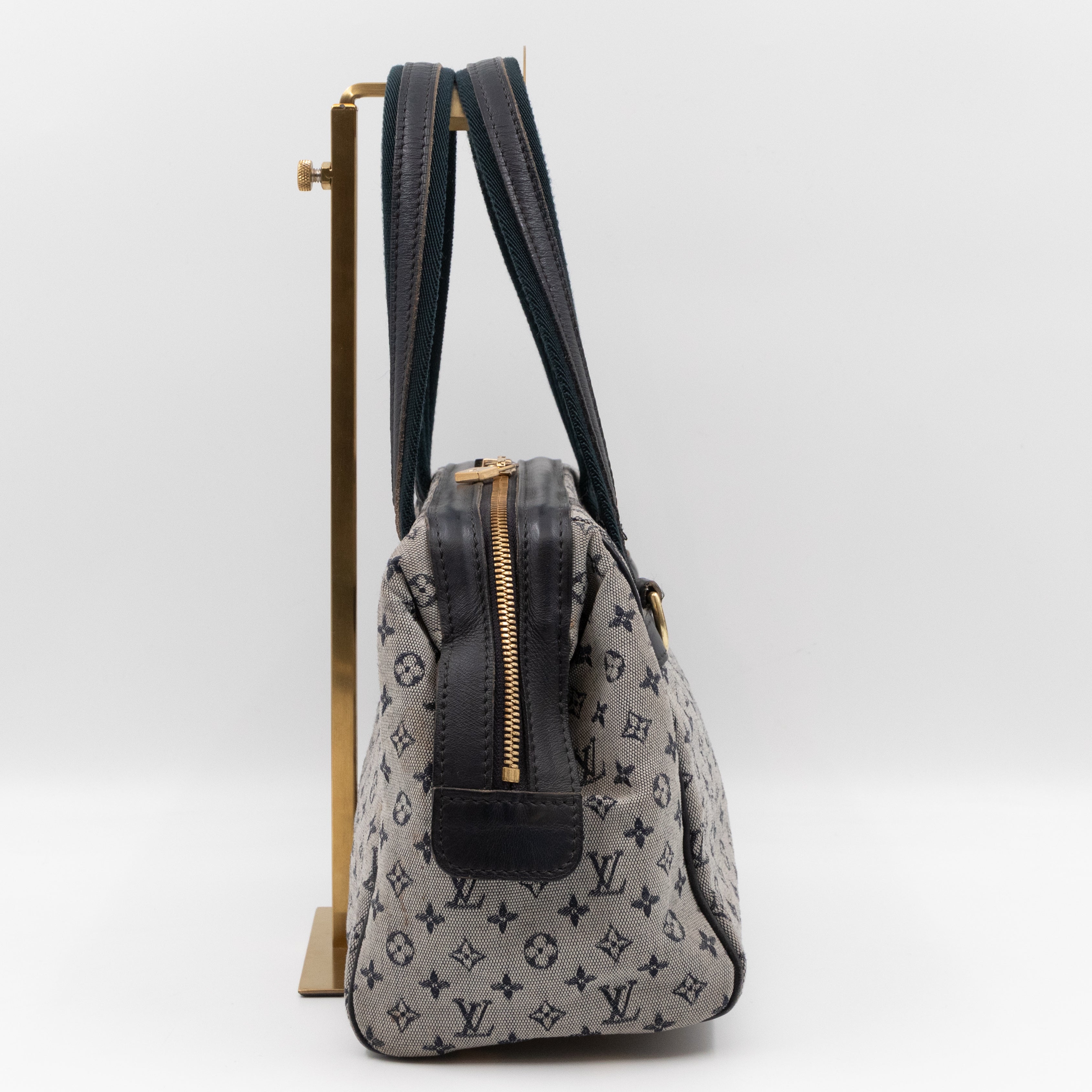 Josephine PM Idylle Monogram Mini Lin Blue Canvas