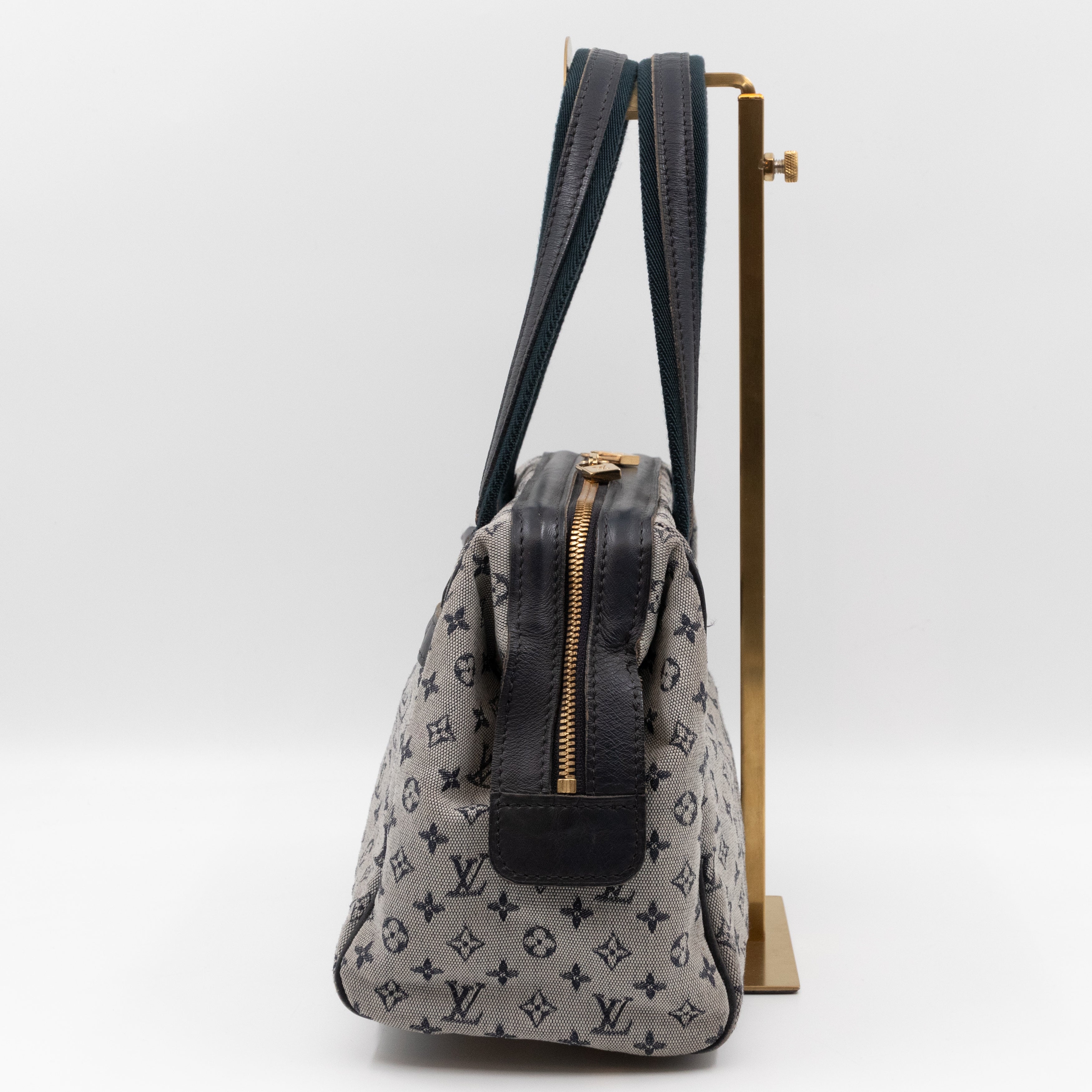 Josephine PM Idylle Monogram Mini Lin Blue Canvas