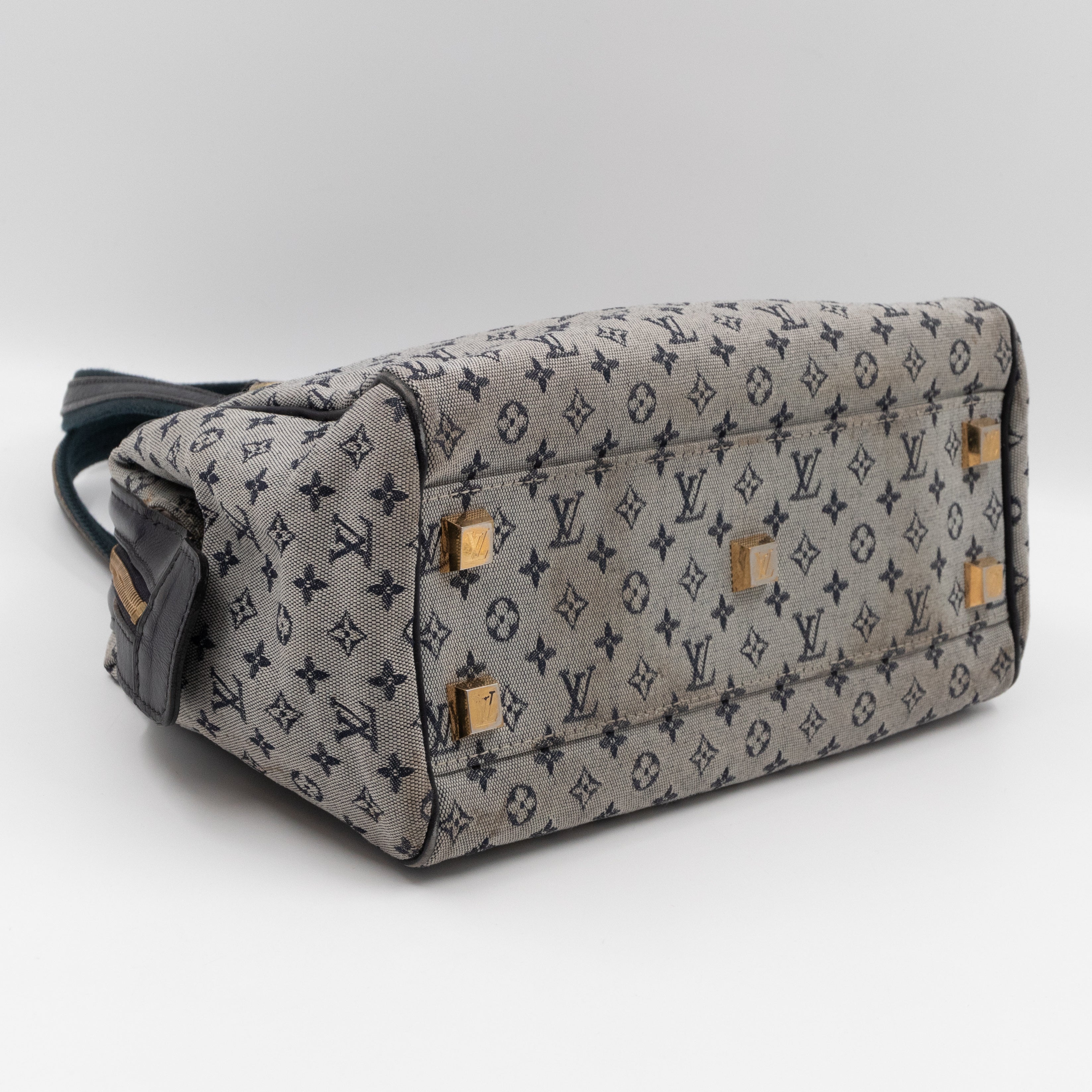 Josephine PM Idylle Monogram Mini Lin Blue Canvas