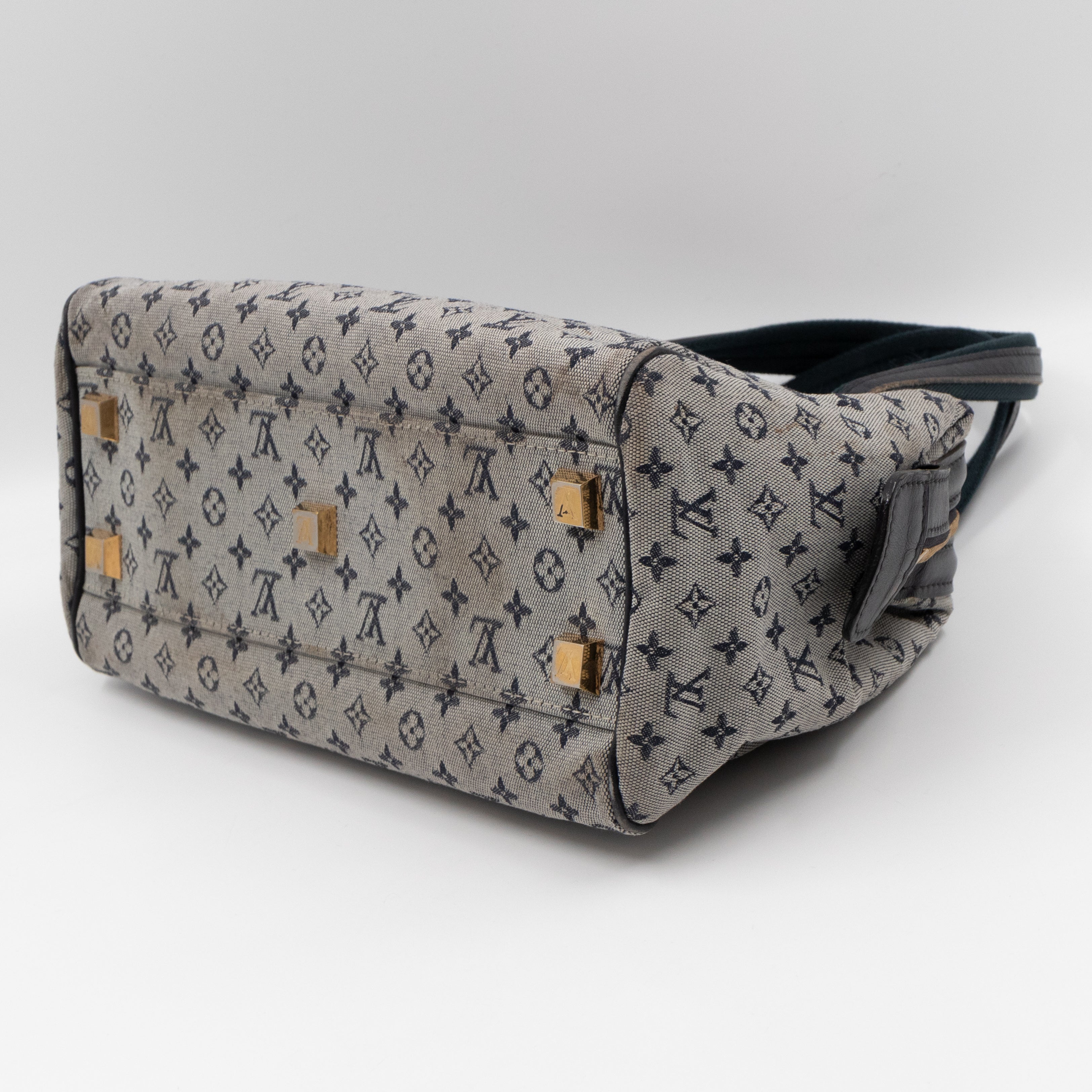 Josephine PM Idylle Monogram Mini Lin Blue Canvas