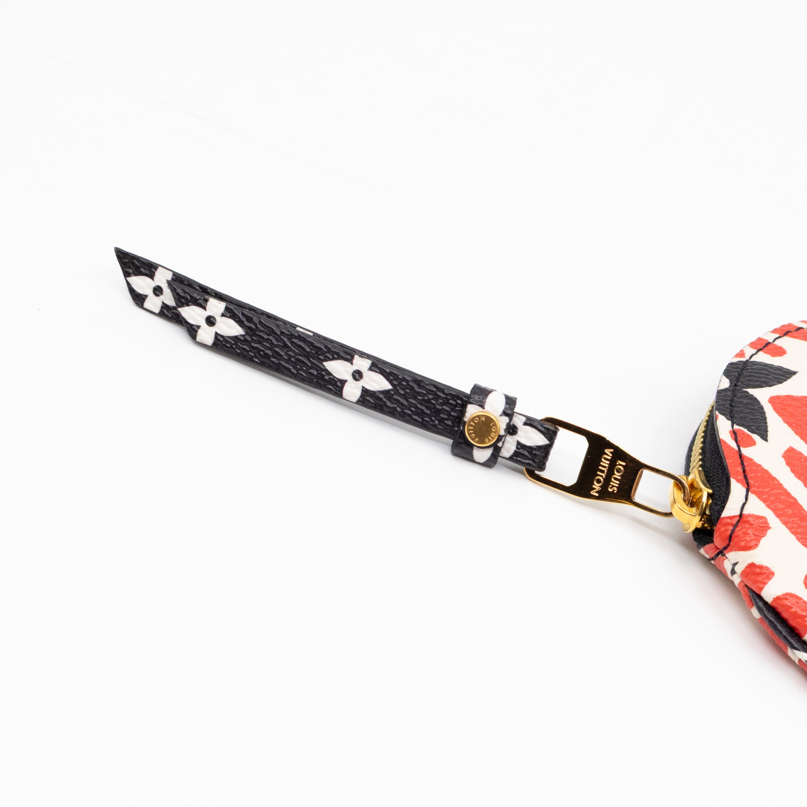 Round Coin Purse Crafty Cream & Red