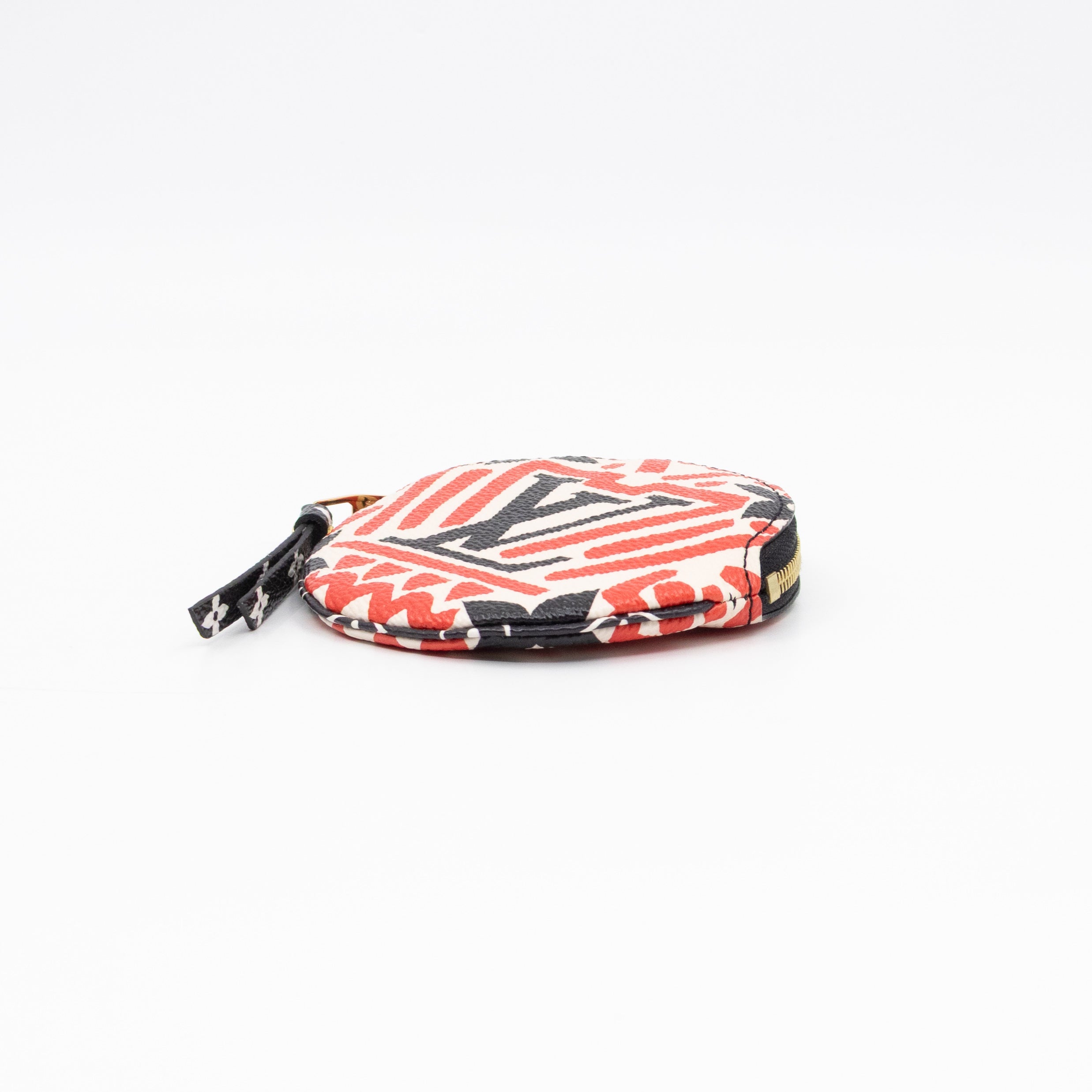 Round Coin Purse Crafty Cream & Red