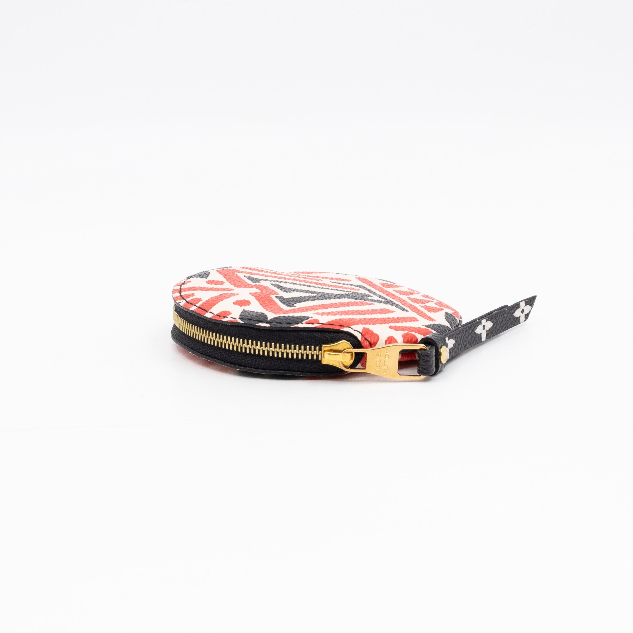 Round Coin Purse Crafty Cream & Red