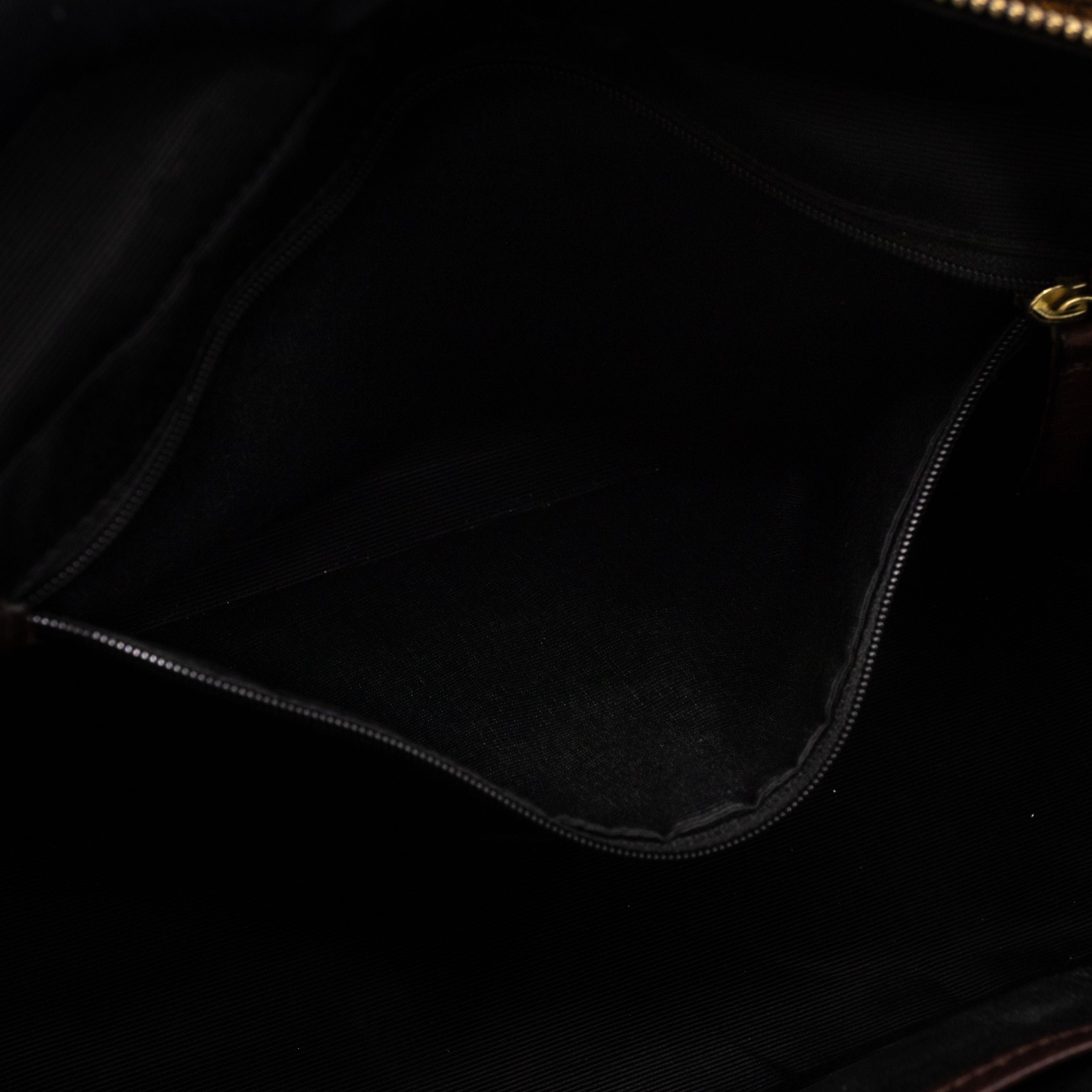 Small Jody Champagne Metallic Cracked Leather