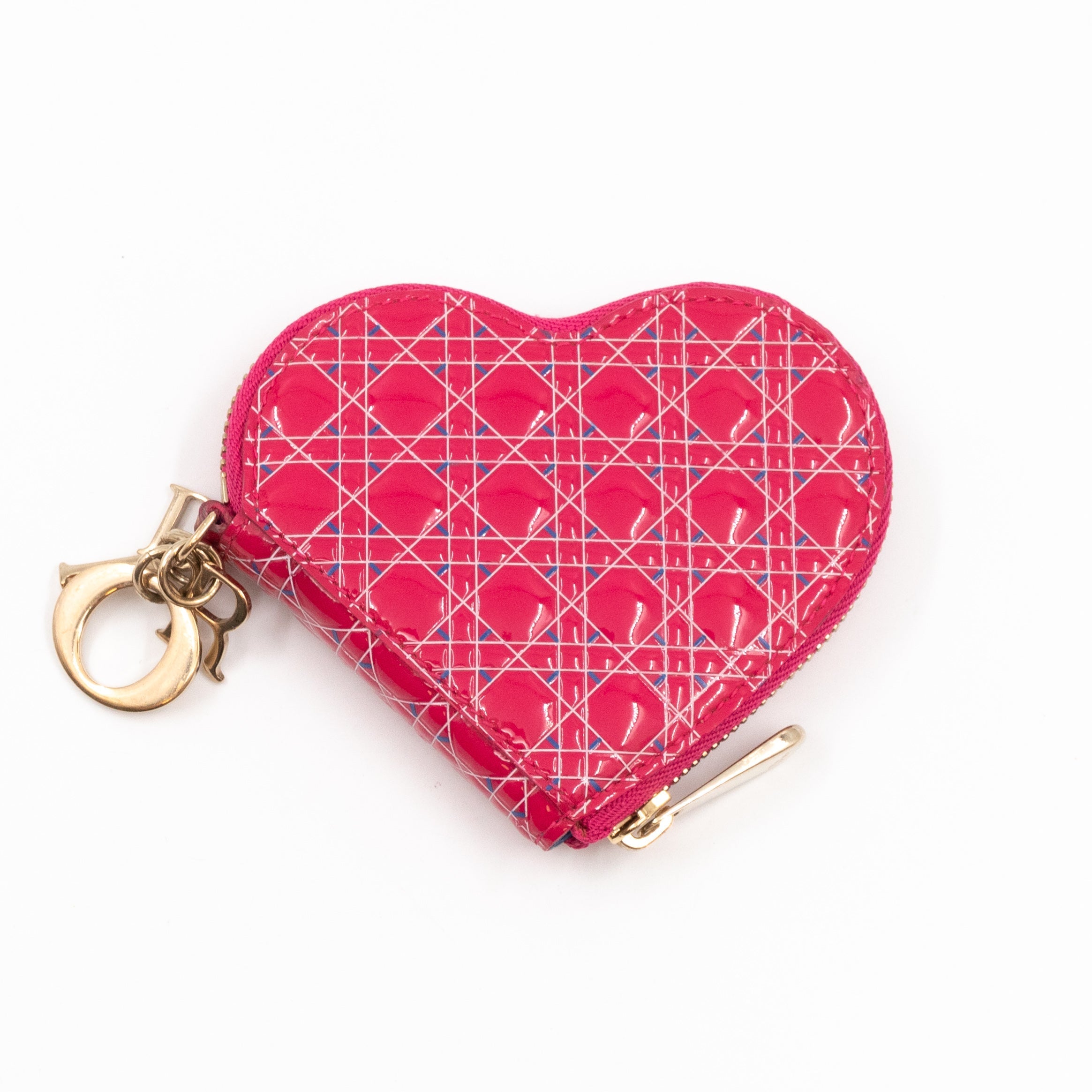 Heart Coin Purse Pink Patent