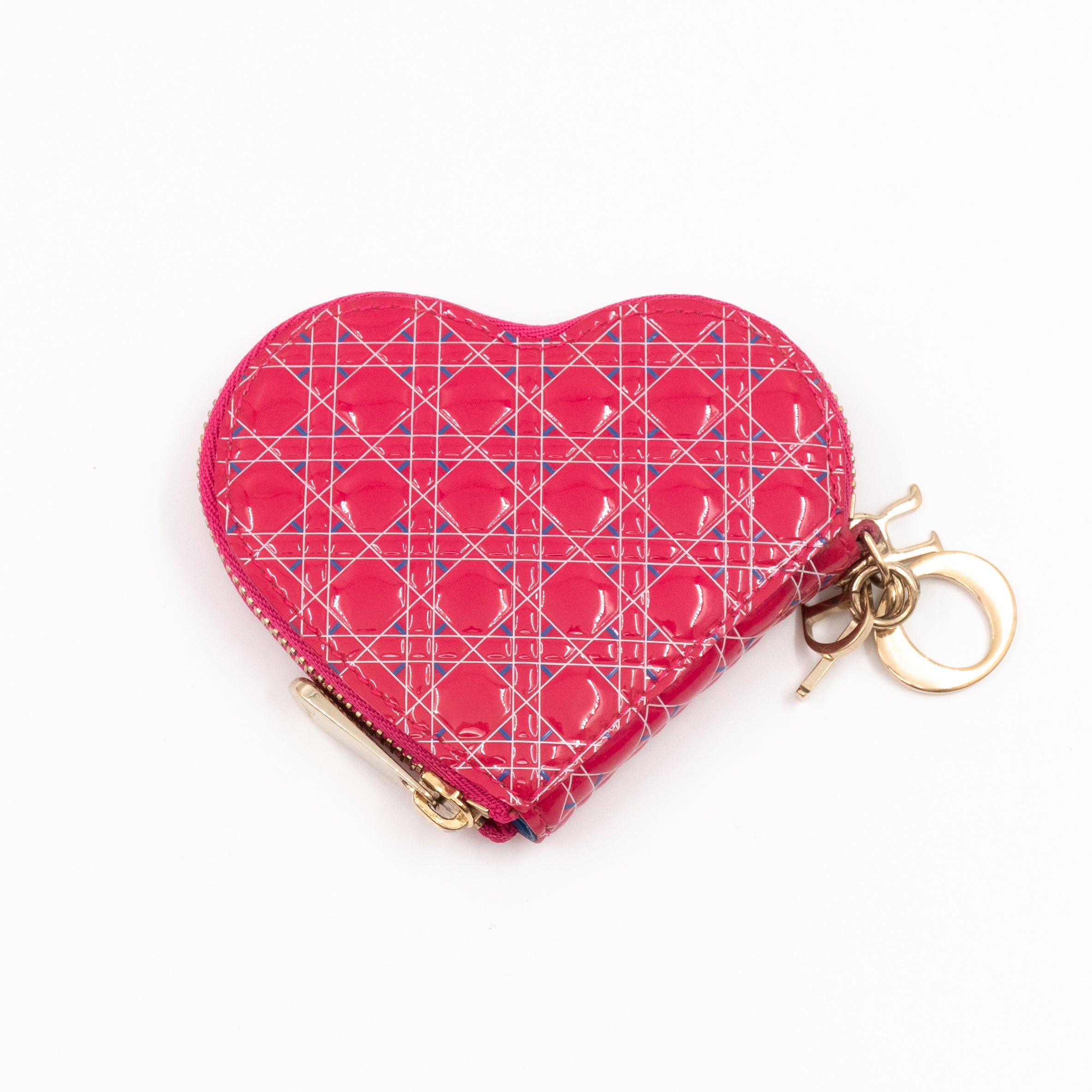 Heart Coin Purse Pink Patent