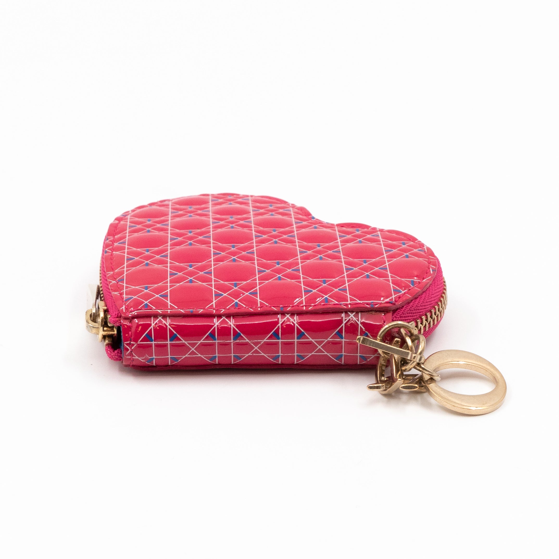 Heart Coin Purse Pink Patent