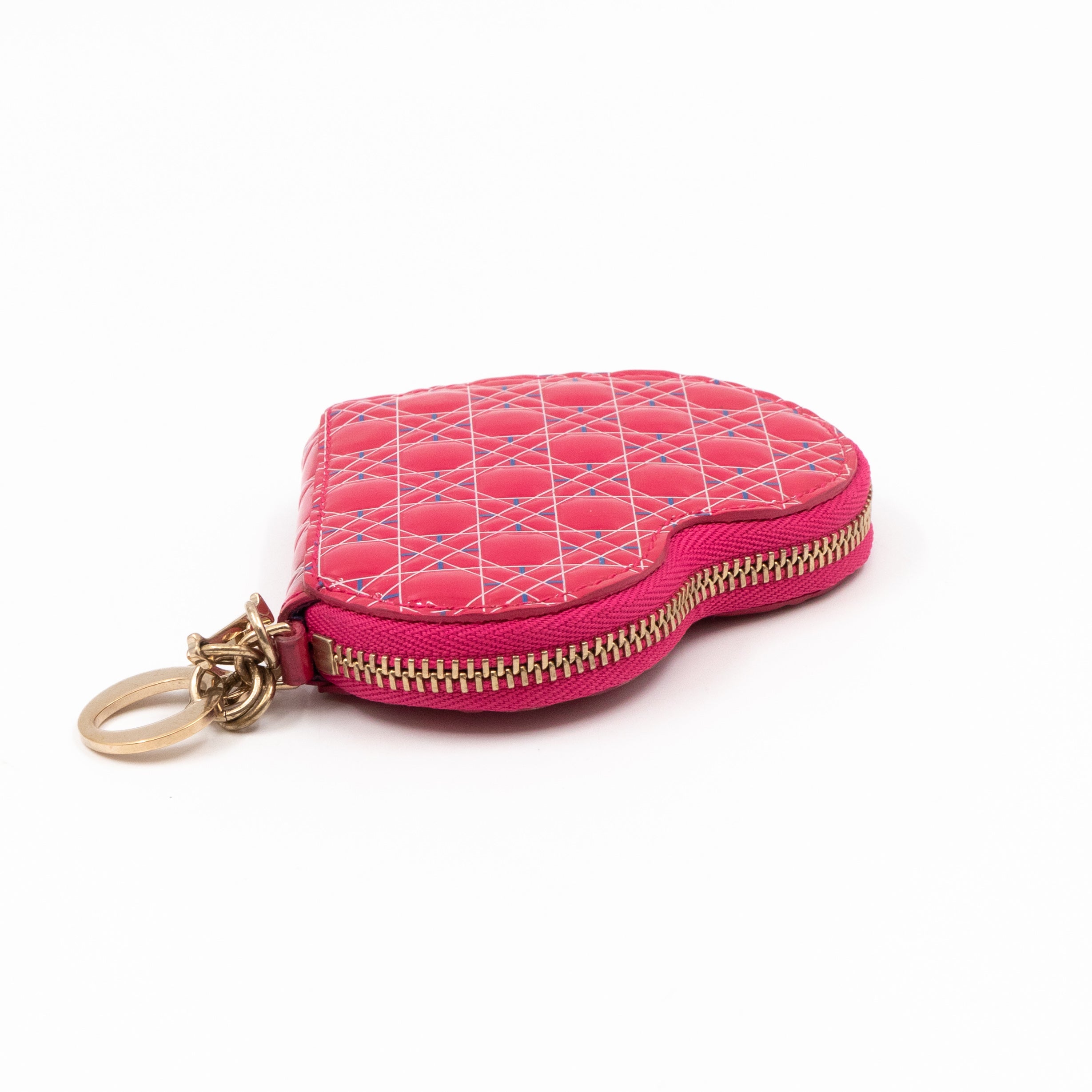 Heart Coin Purse Pink Patent