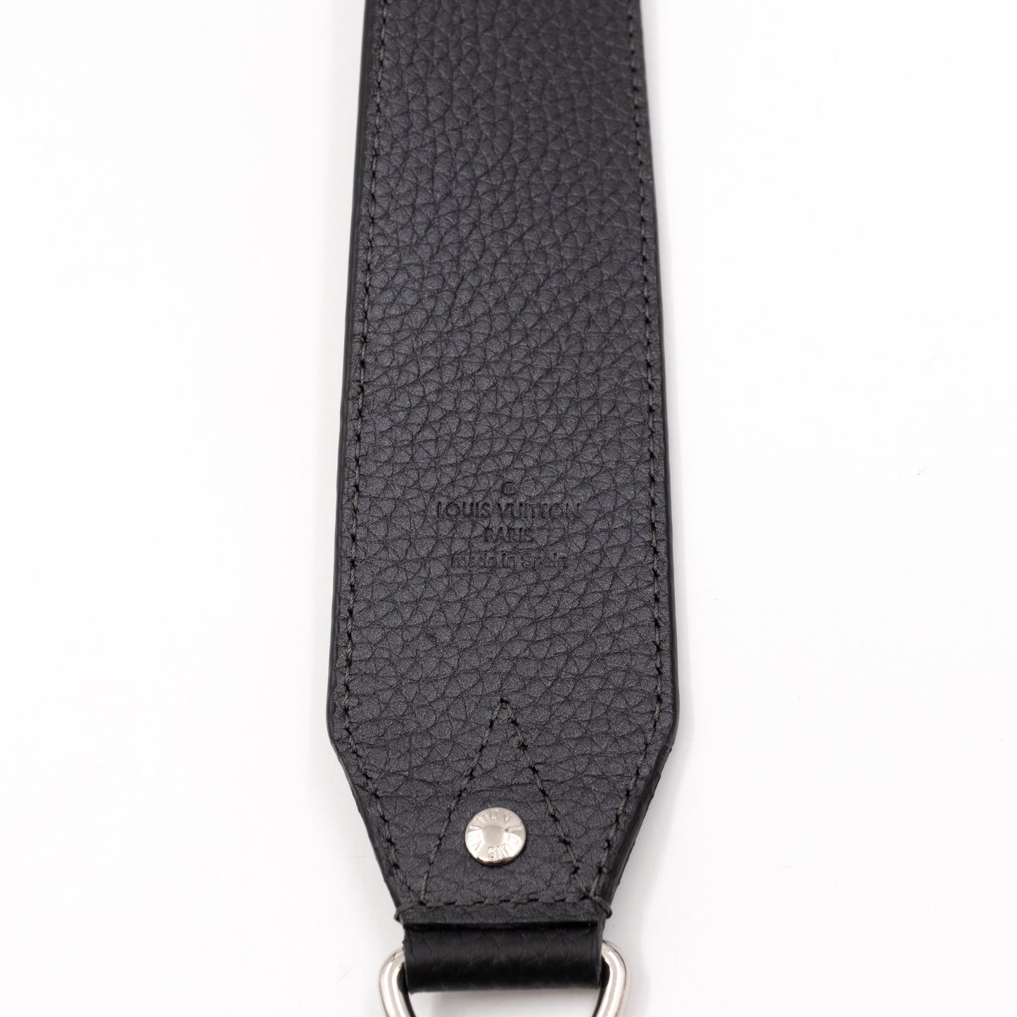 Bandoulière Shoulder Strap Black Leather
