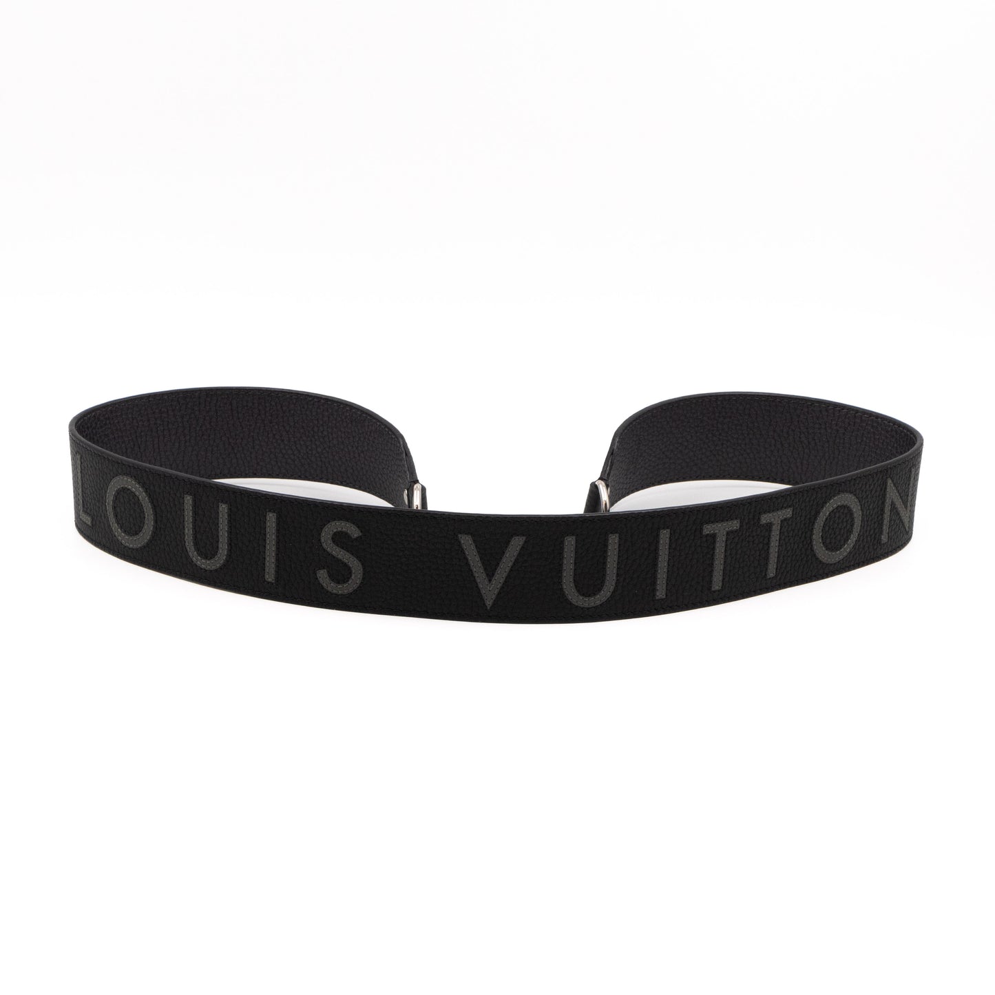 Bandoulière Shoulder Strap Black Leather