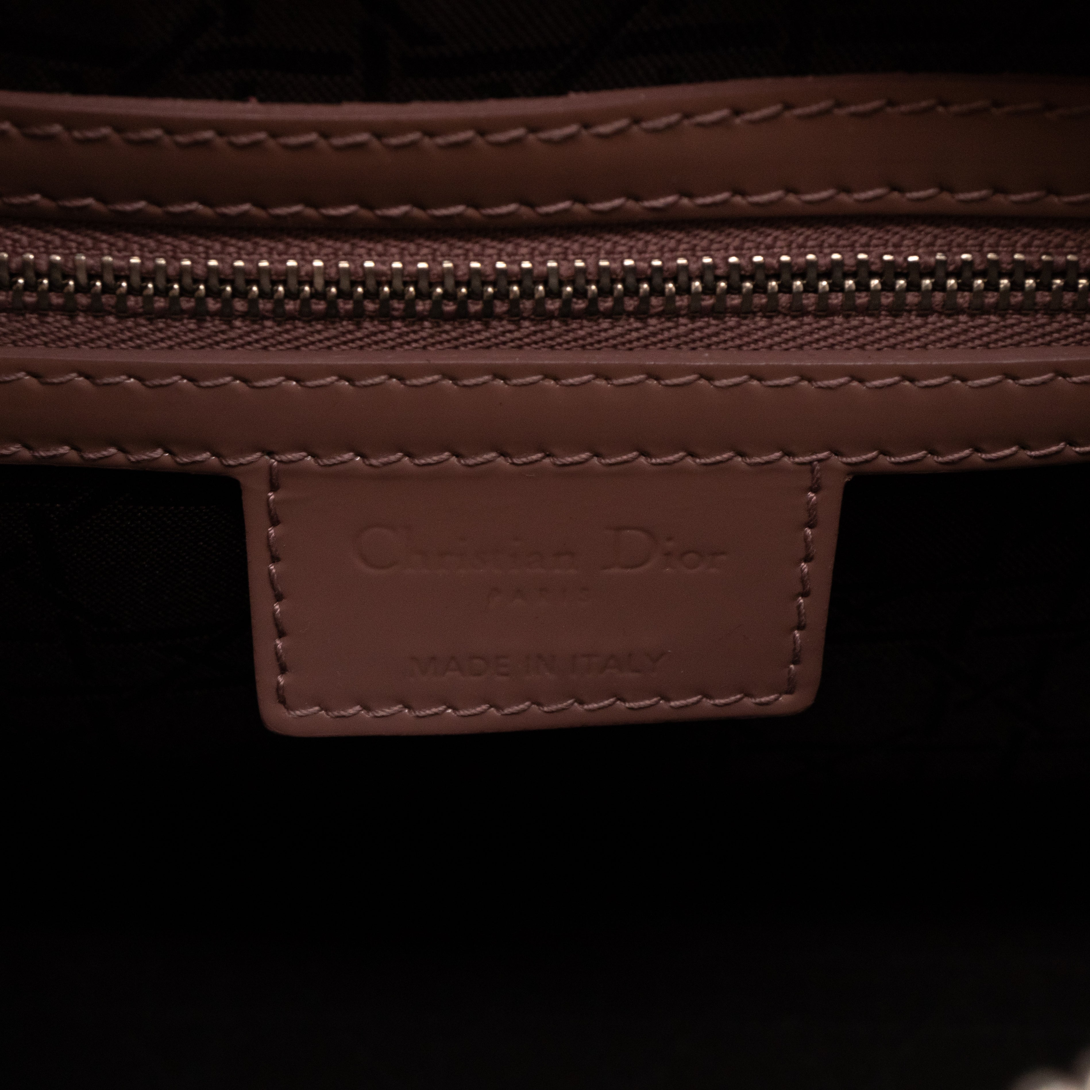 Lady Dior Large Dark Beige Patent Leather