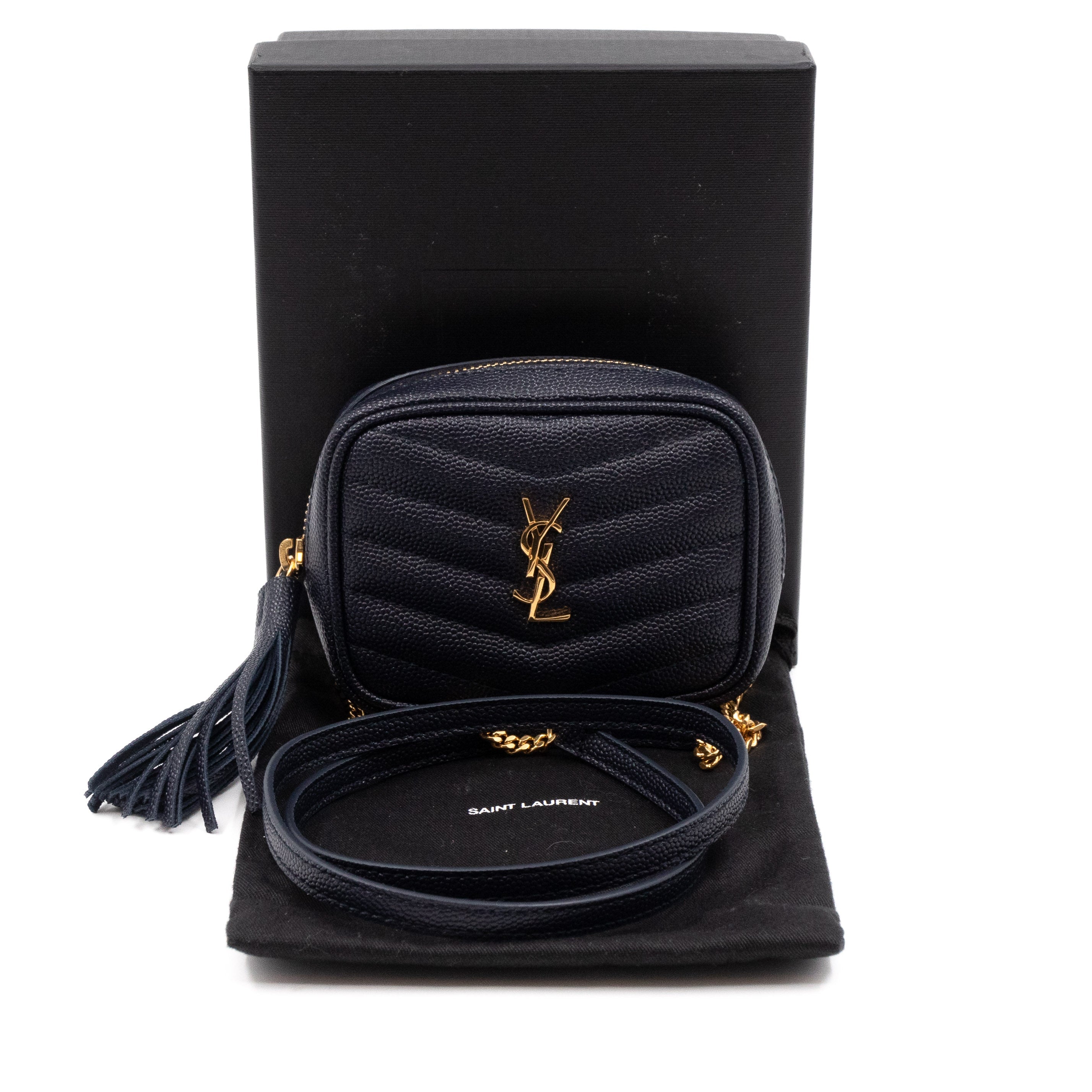 Lou Nano Navy Blue Leather