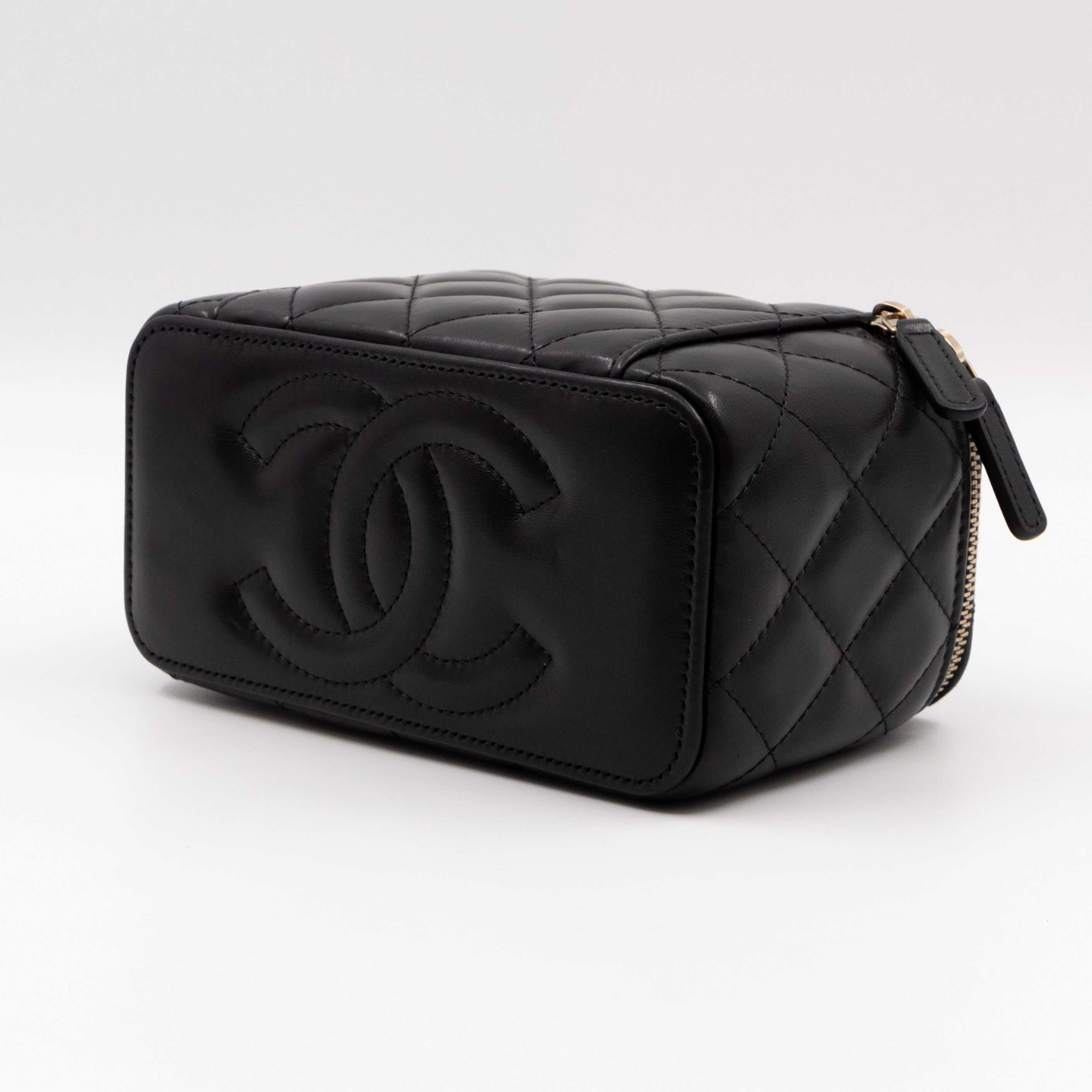 Vanity Classic Box Chain Black Lambskin