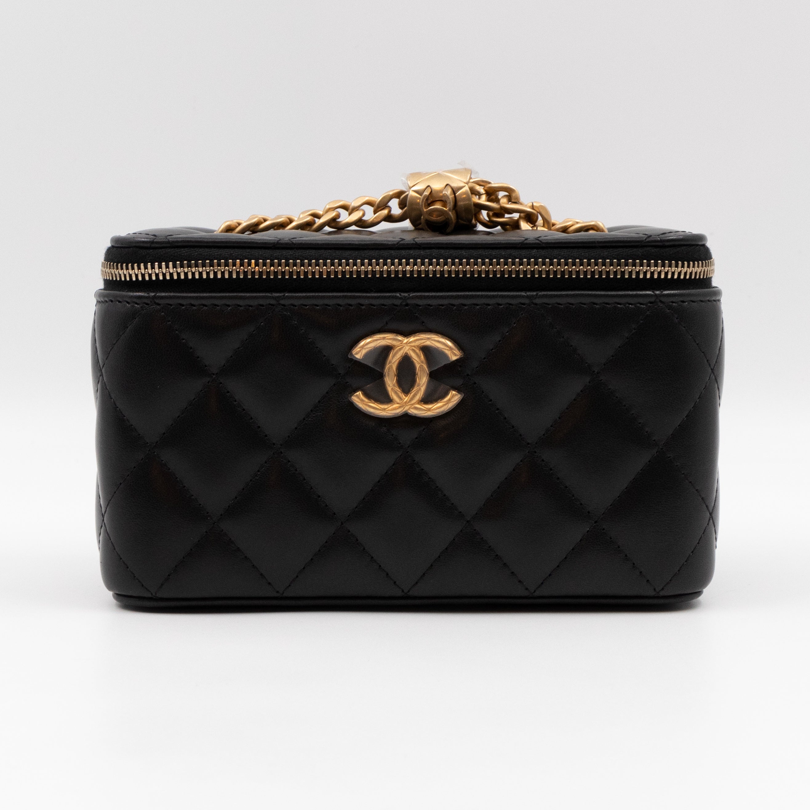 Vanity Classic Box Chain Black Lambskin