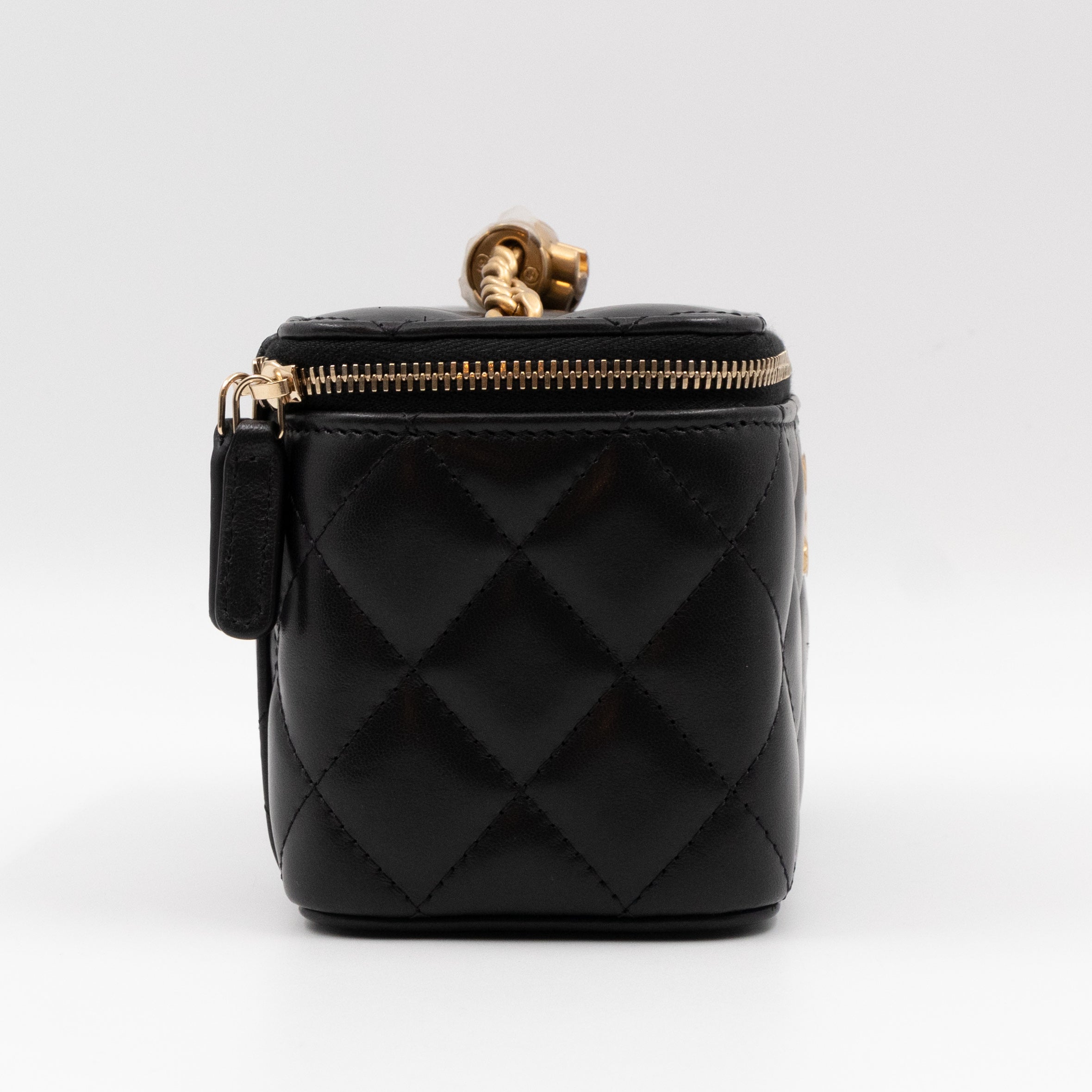 Vanity Classic Box Chain Black Lambskin